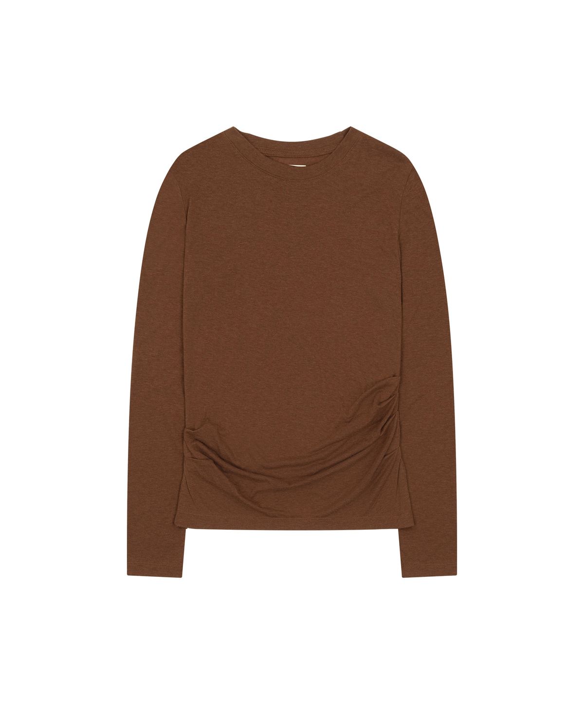 반원 아틀리에(VANONE ATELIER) A3633 드레이프 셔링 탑_Brick