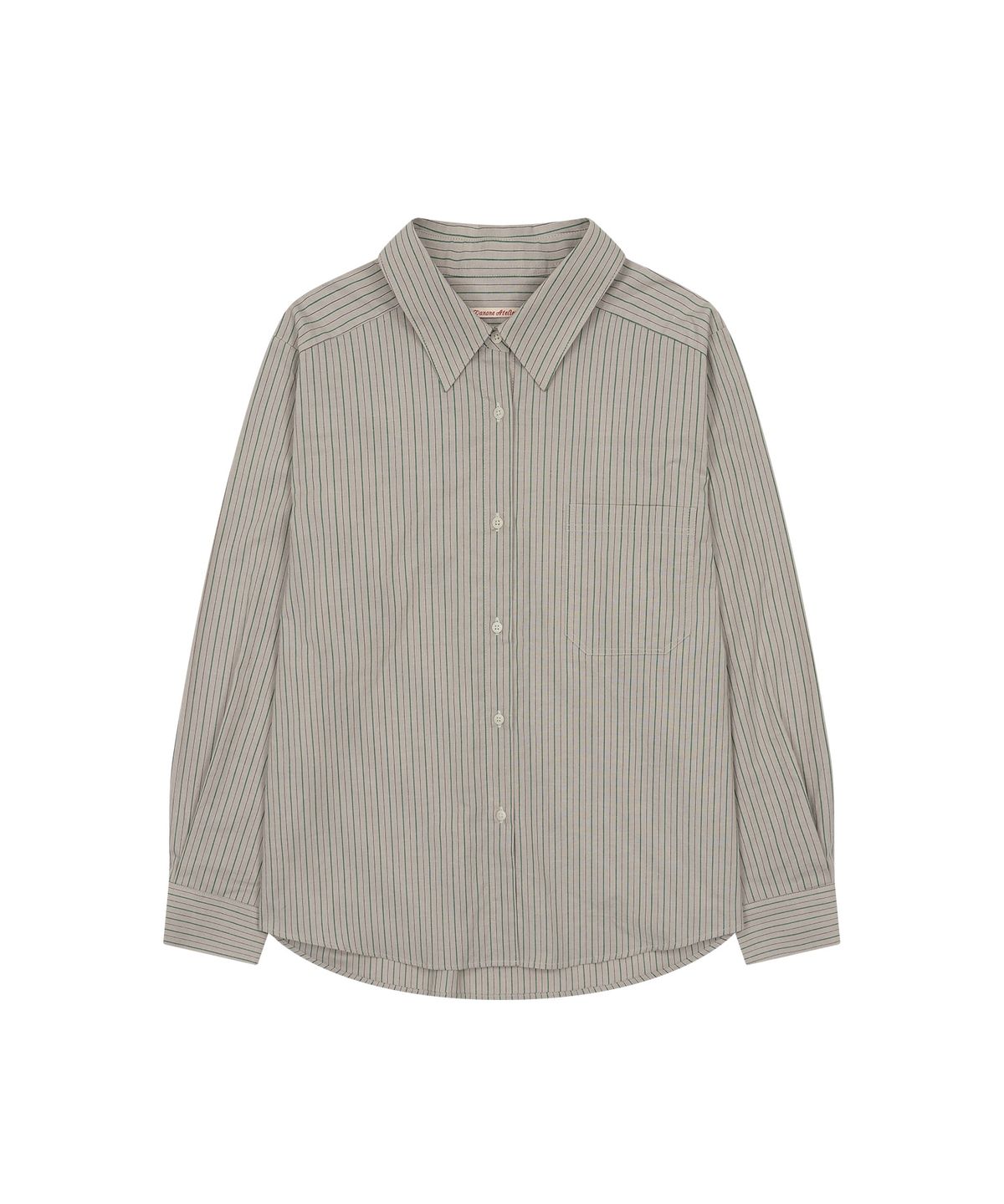 반원 아틀리에(VANONE ATELIER) A3635 헤이즈 스트라이프 셔츠