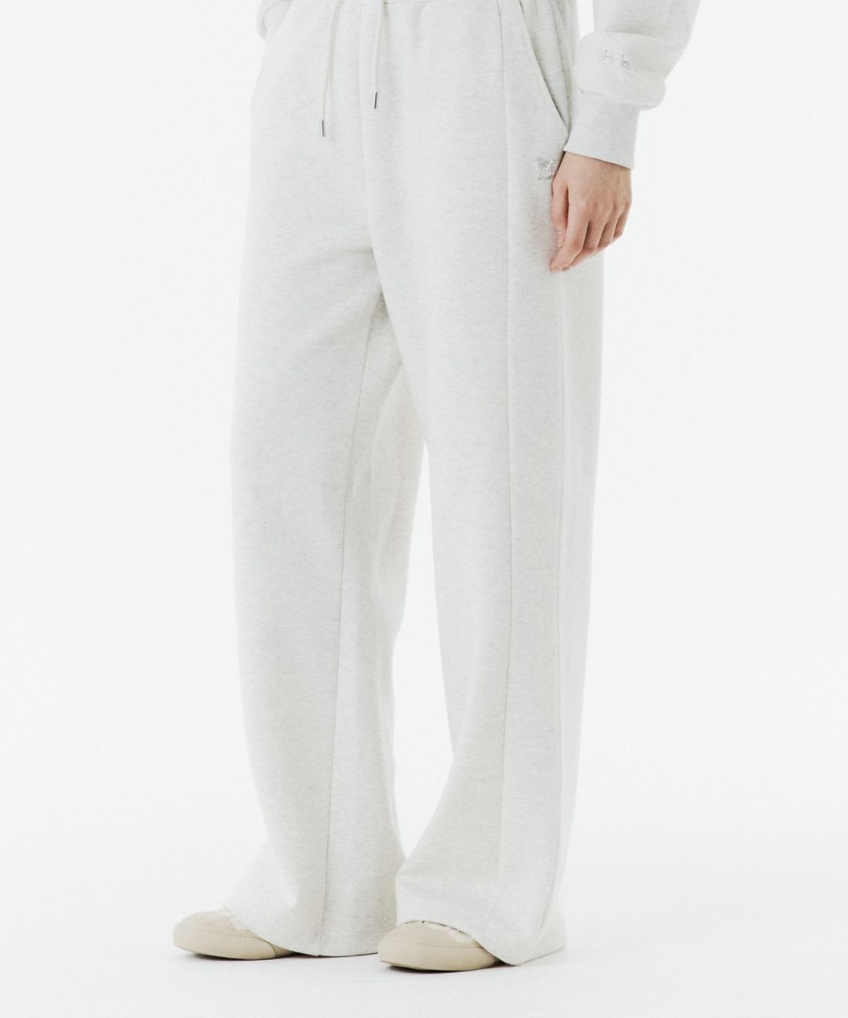 브롬톤 런던(BROMPTON LONDON) W WIDE SWEAT TROUSERS - OATMEAL (P263WPT161)