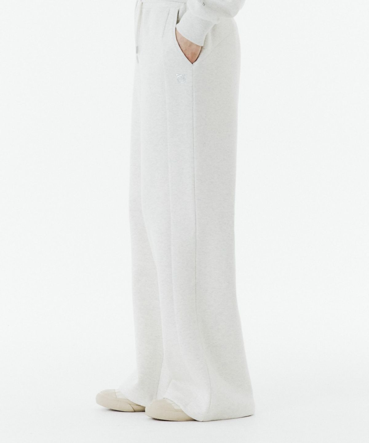 브롬톤 런던(BROMPTON LONDON) W WIDE SWEAT TROUSERS - OATMEAL (P263WPT161)