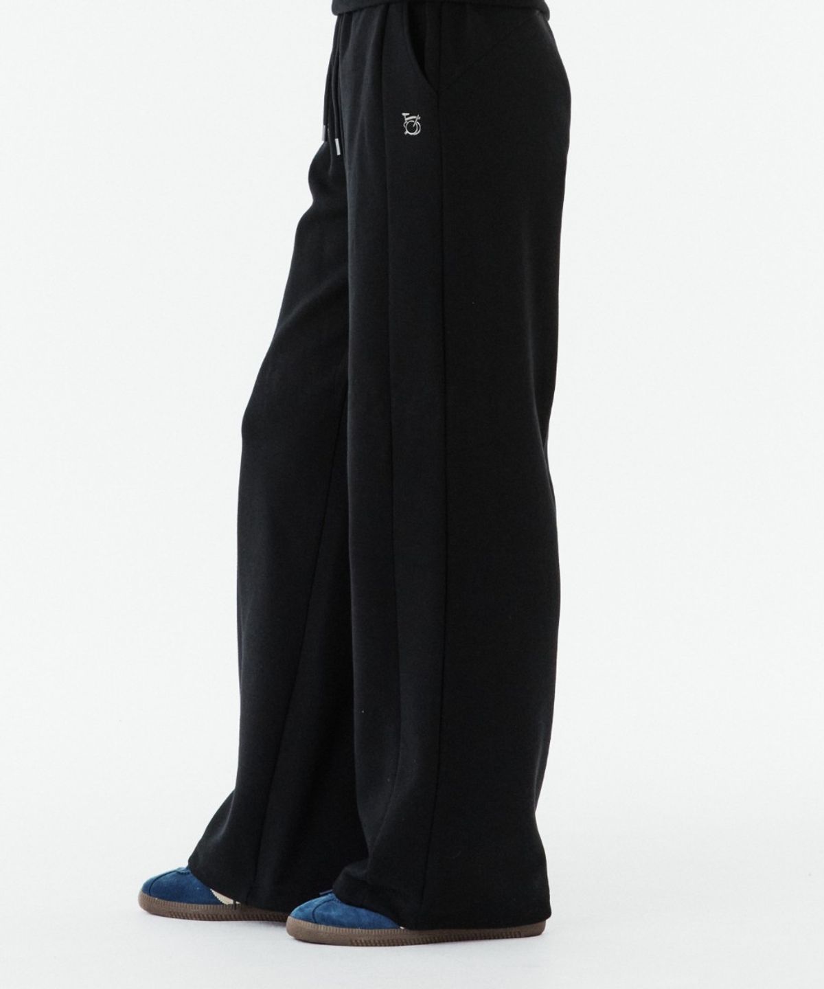 브롬톤 런던(BROMPTON LONDON) W WIDE SWEAT TROUSERS - BLACK (P263WPT161)