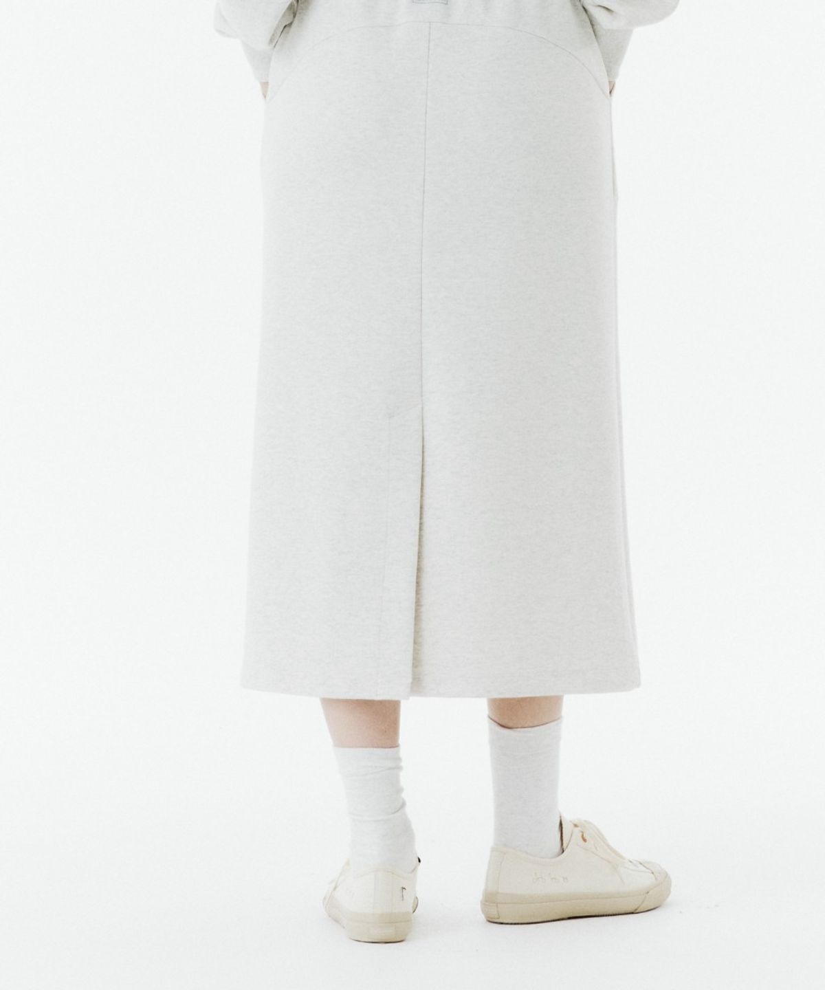 브롬톤 런던(BROMPTON LONDON) W SWEAT SKIRT - OATMEAL (P263WSK161)