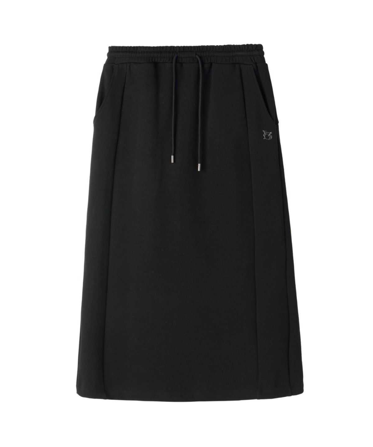 브롬톤 런던(BROMPTON LONDON) W SWEAT SKIRT - BLACK (P263WSK161)