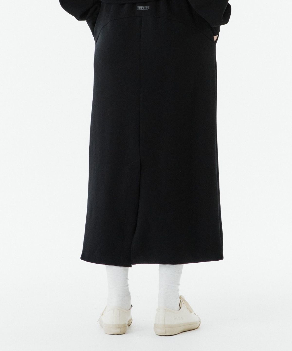 브롬톤 런던(BROMPTON LONDON) W SWEAT SKIRT - BLACK (P263WSK161)