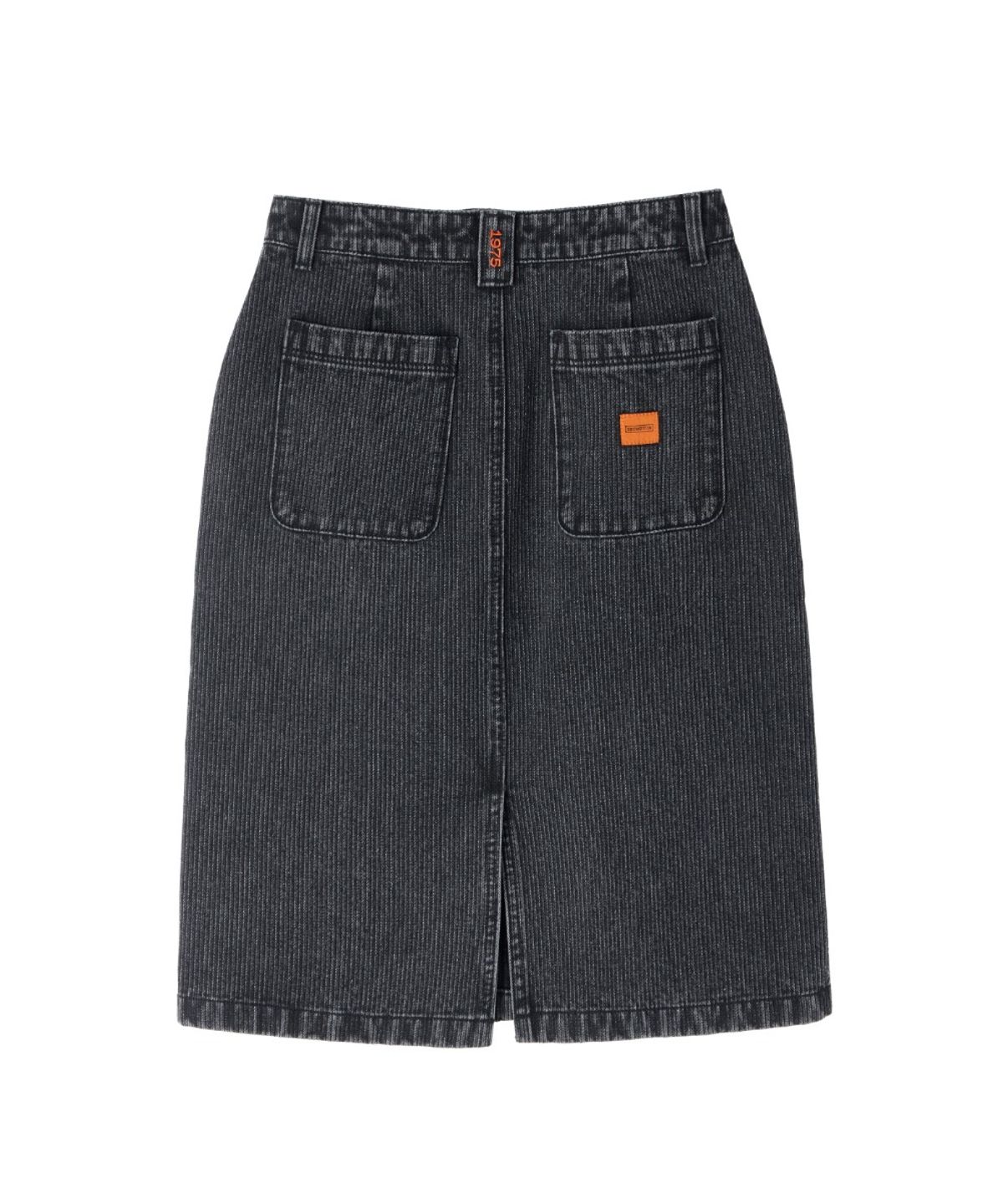 브롬톤 런던(BROMPTON LONDON) W CORDUROY DENIM SKIRT - BLACK (P263WSK460)