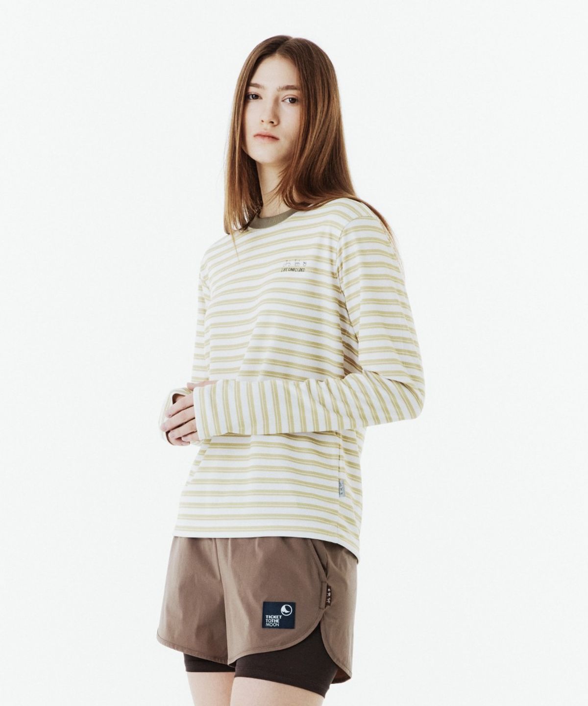 브롬톤 런던(BROMPTON LONDON) W MESH GRAPHIC T-SHIRT - LIME (P263WTS105)