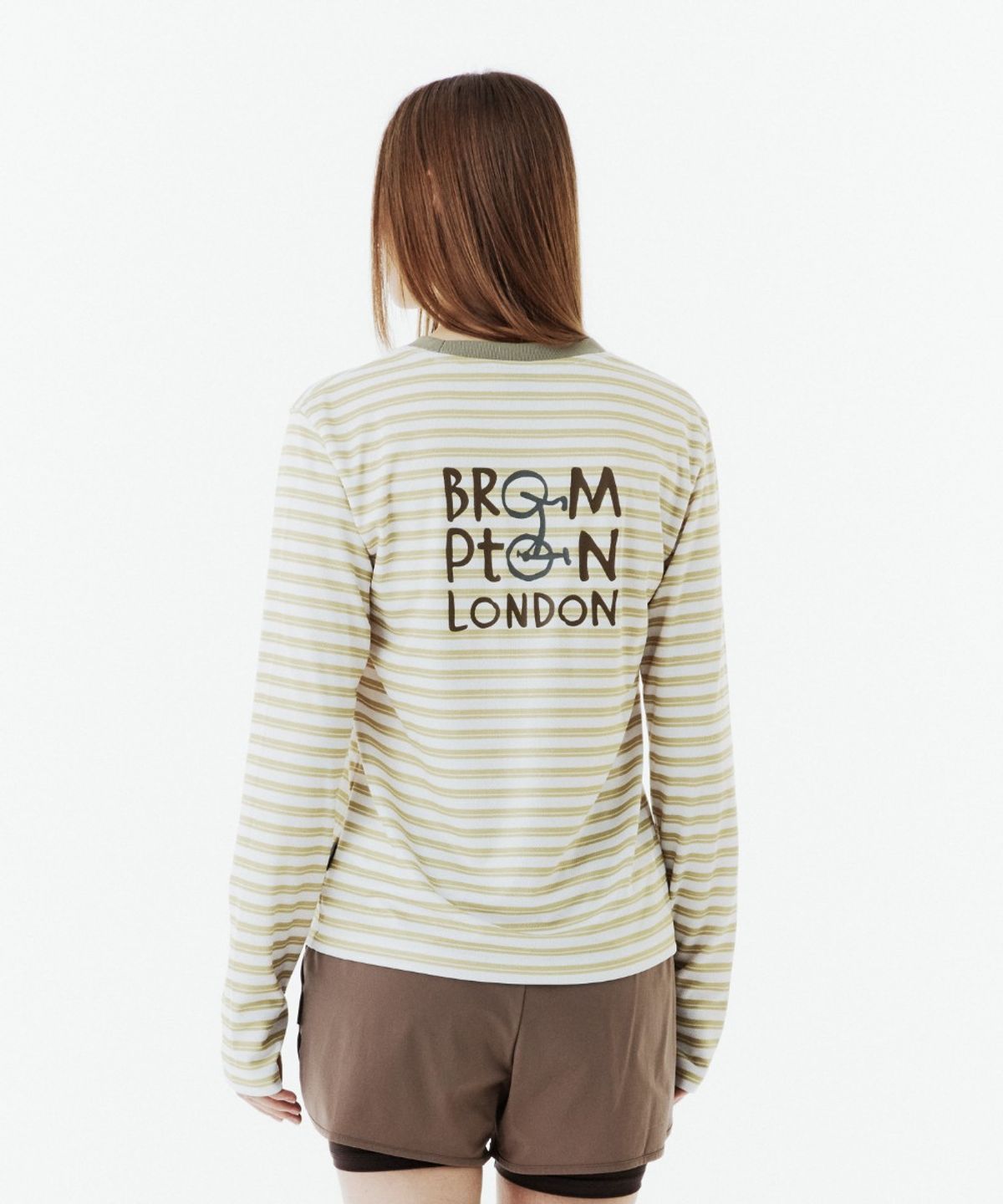 브롬톤 런던(BROMPTON LONDON) W MESH GRAPHIC T-SHIRT - LIME (P263WTS105)