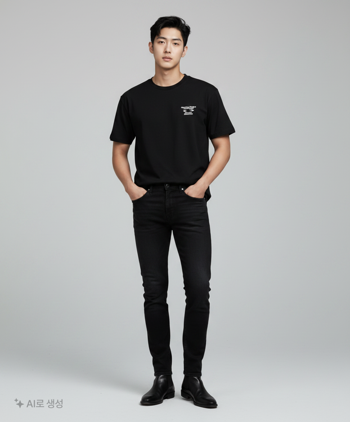 오프닝프로젝트(OPENING PROJECT) Essential T Shirt - Black 2