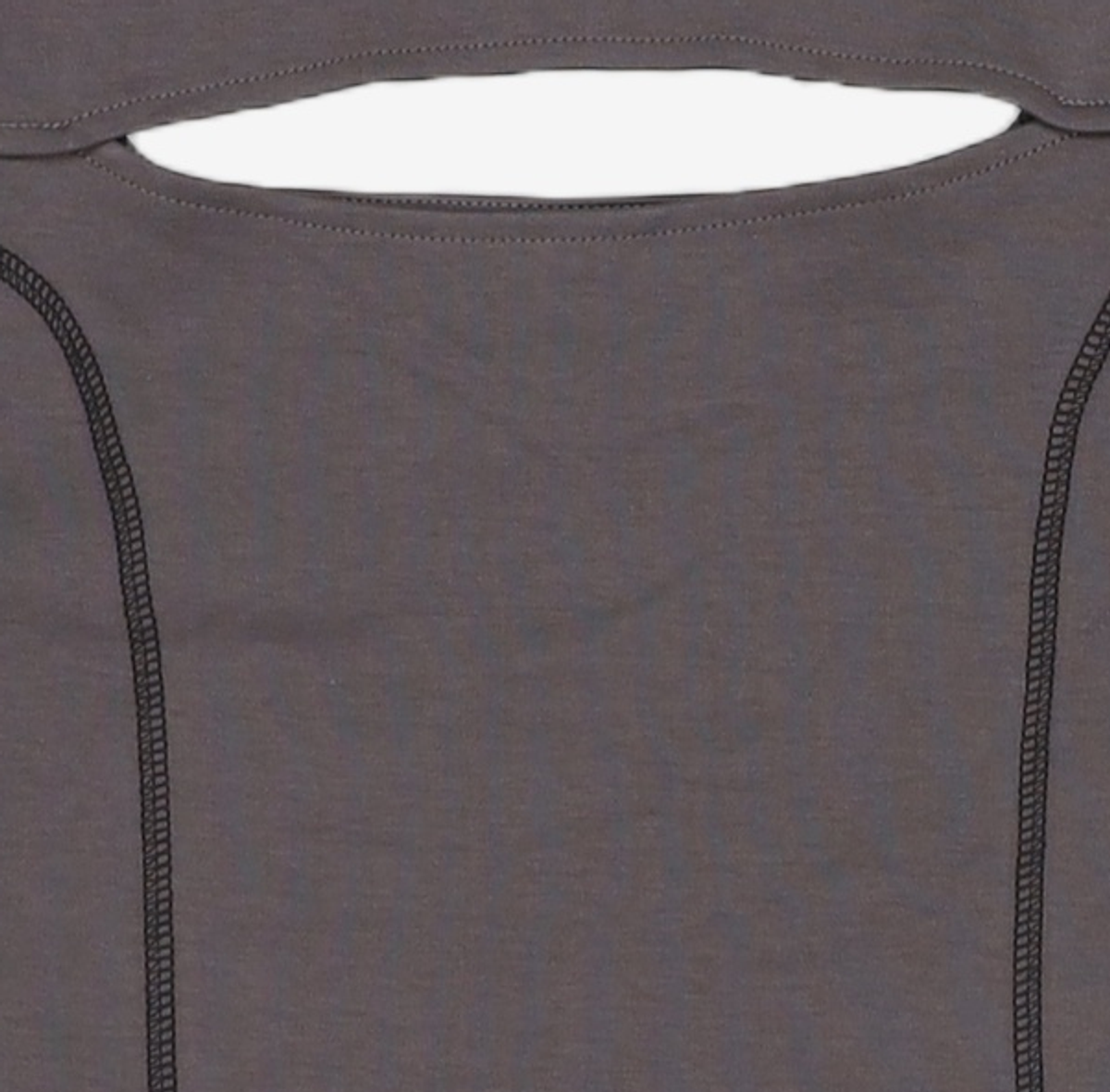 젠더스트(ZENDUST) Mabelle Back Hole T-Shirt CHARCOAL S