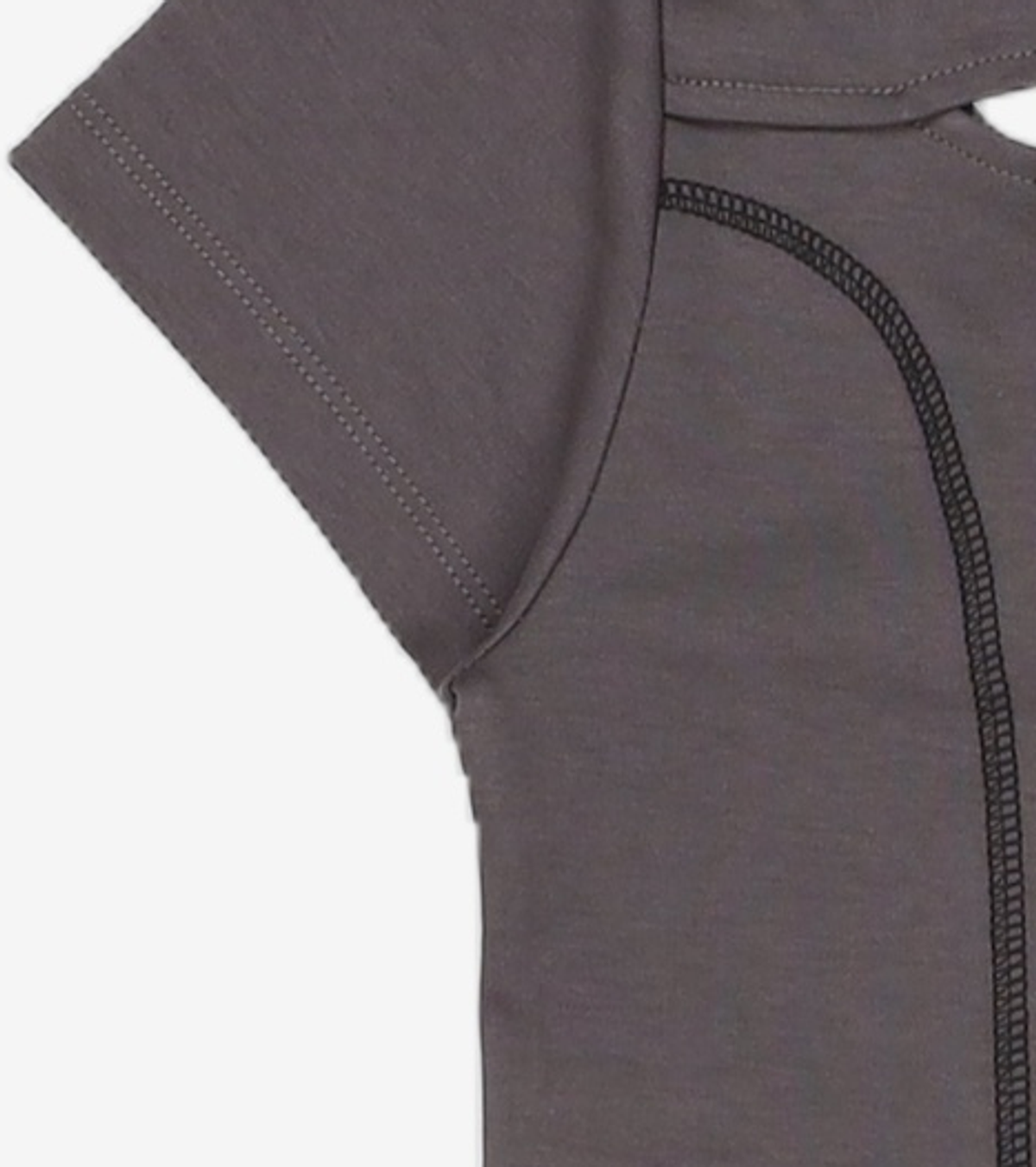 젠더스트(ZENDUST) Mabelle Back Hole T-Shirt CHARCOAL S