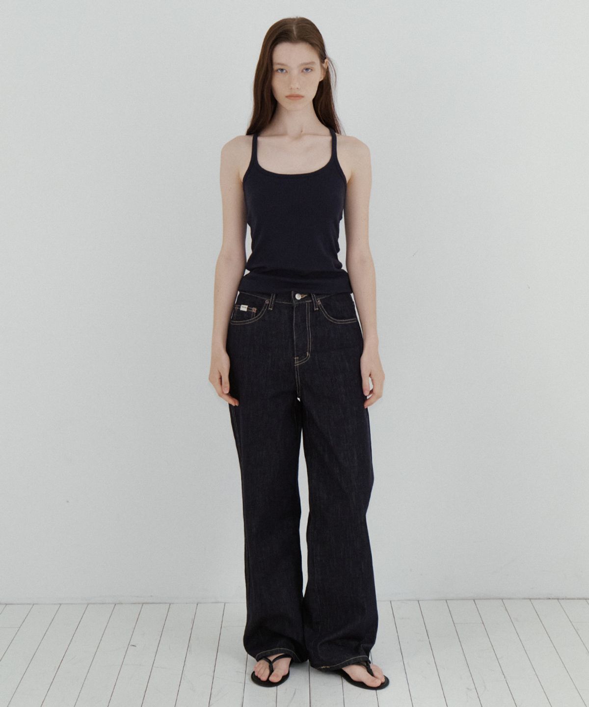 프리버07(FRIVER07) Non fade straight denim pants FRFA01DP01_Indigo