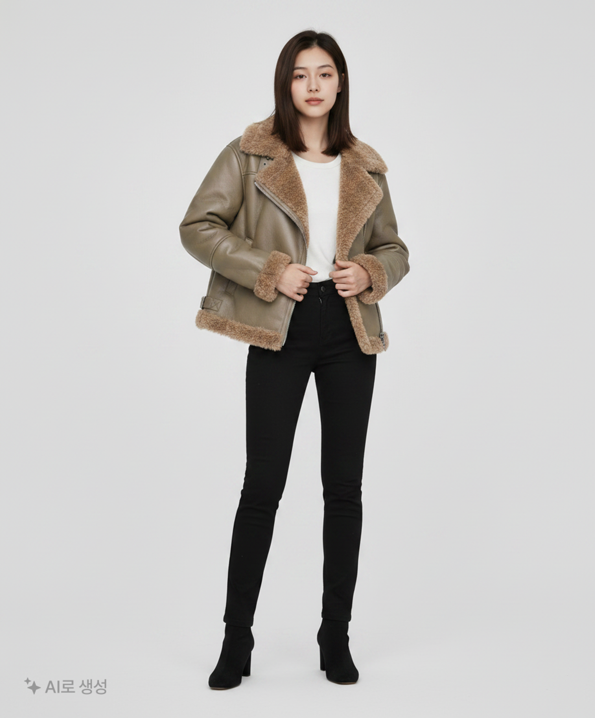 데렉 램 10 크로스비(DEREK LAM) 무스탕/퍼 S