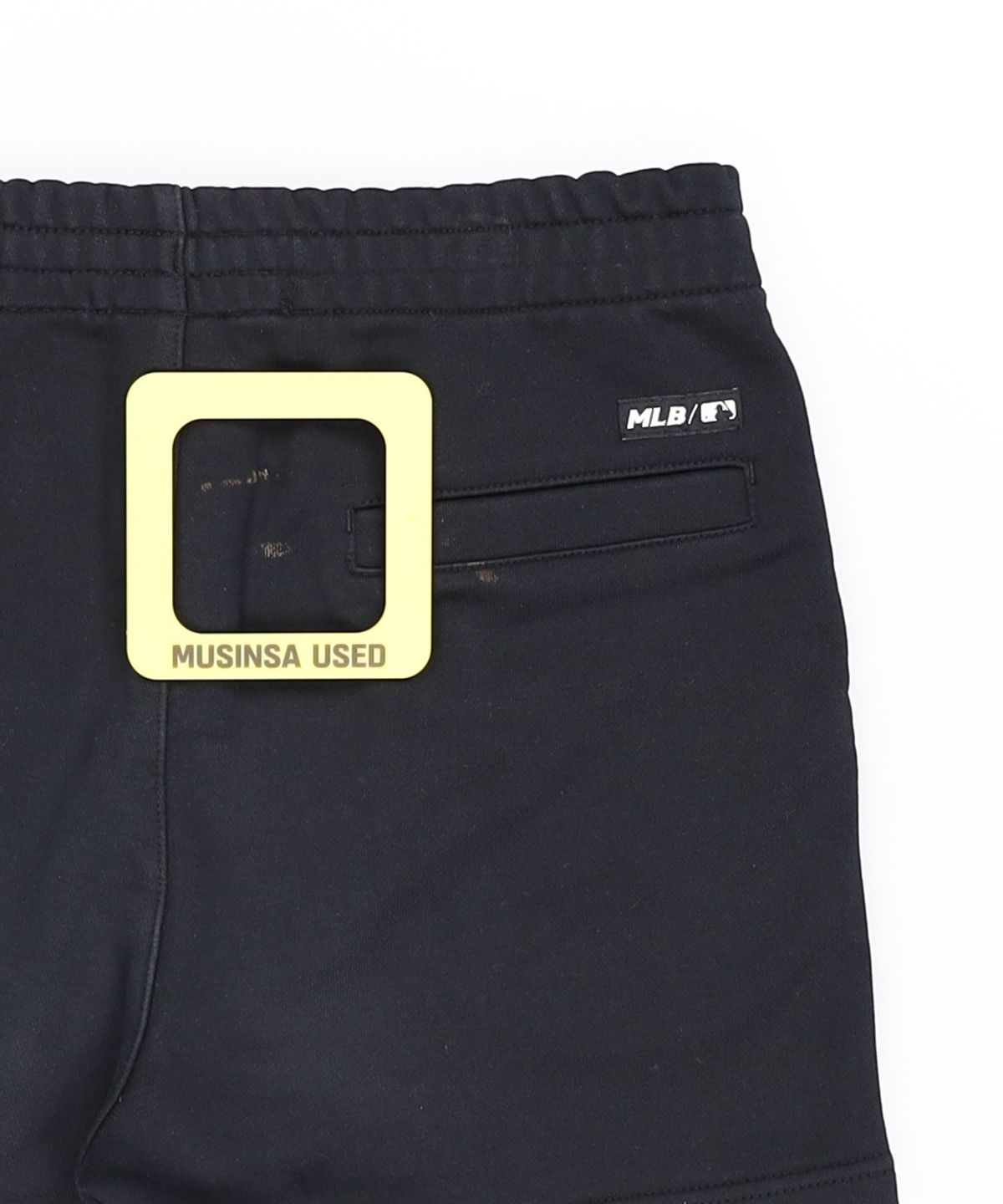 엠엘비(MLB) 베이직 스몰로고 반바지 (셋업) NY (BLACK) XS