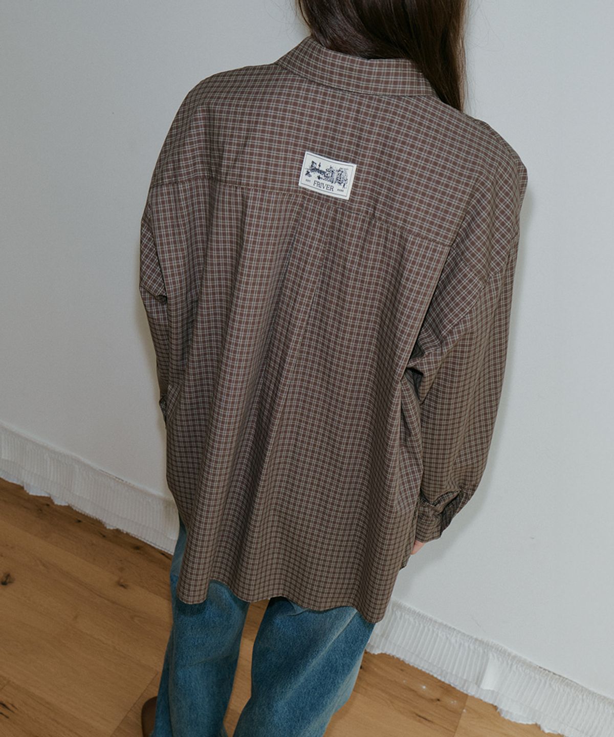 프리버07(FRIVER07) Essential check shirt [FRFA05SH03]_Brown