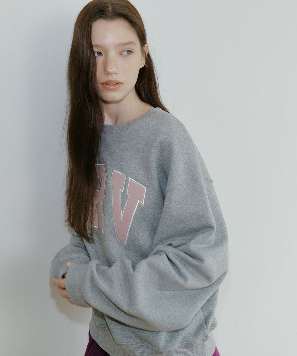 프리버07(FRIVER07) FRV logo sweatshirt [FRFA05LT01]_Gray