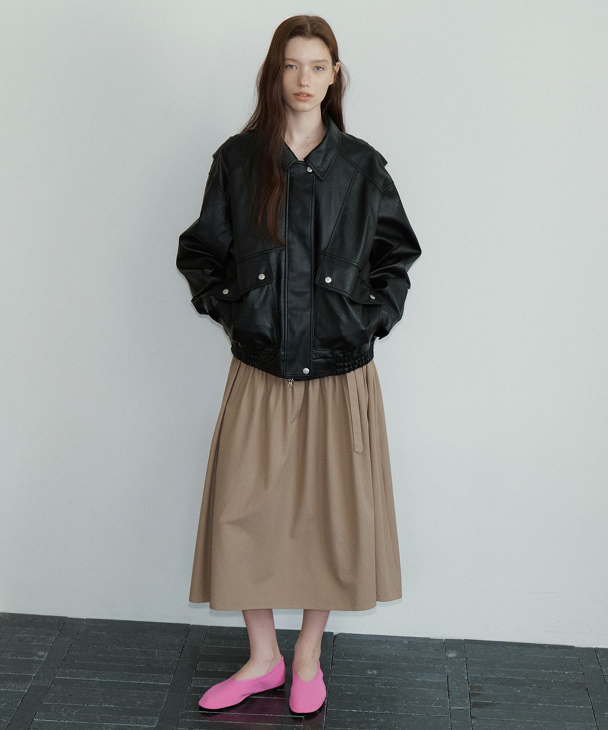 프리버07(FRIVER07) Overfit 2way bomber leather jacket [FRFA02JK02]_Black