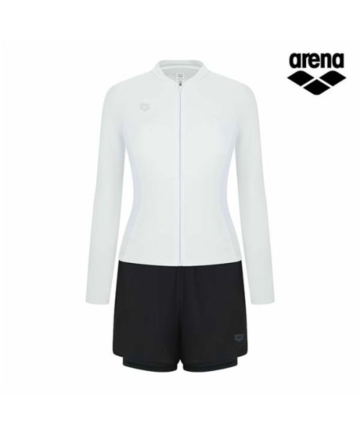아레나(ARENA) 리나 여성 집업 래쉬가드 세트 A6BL1SR21WHT