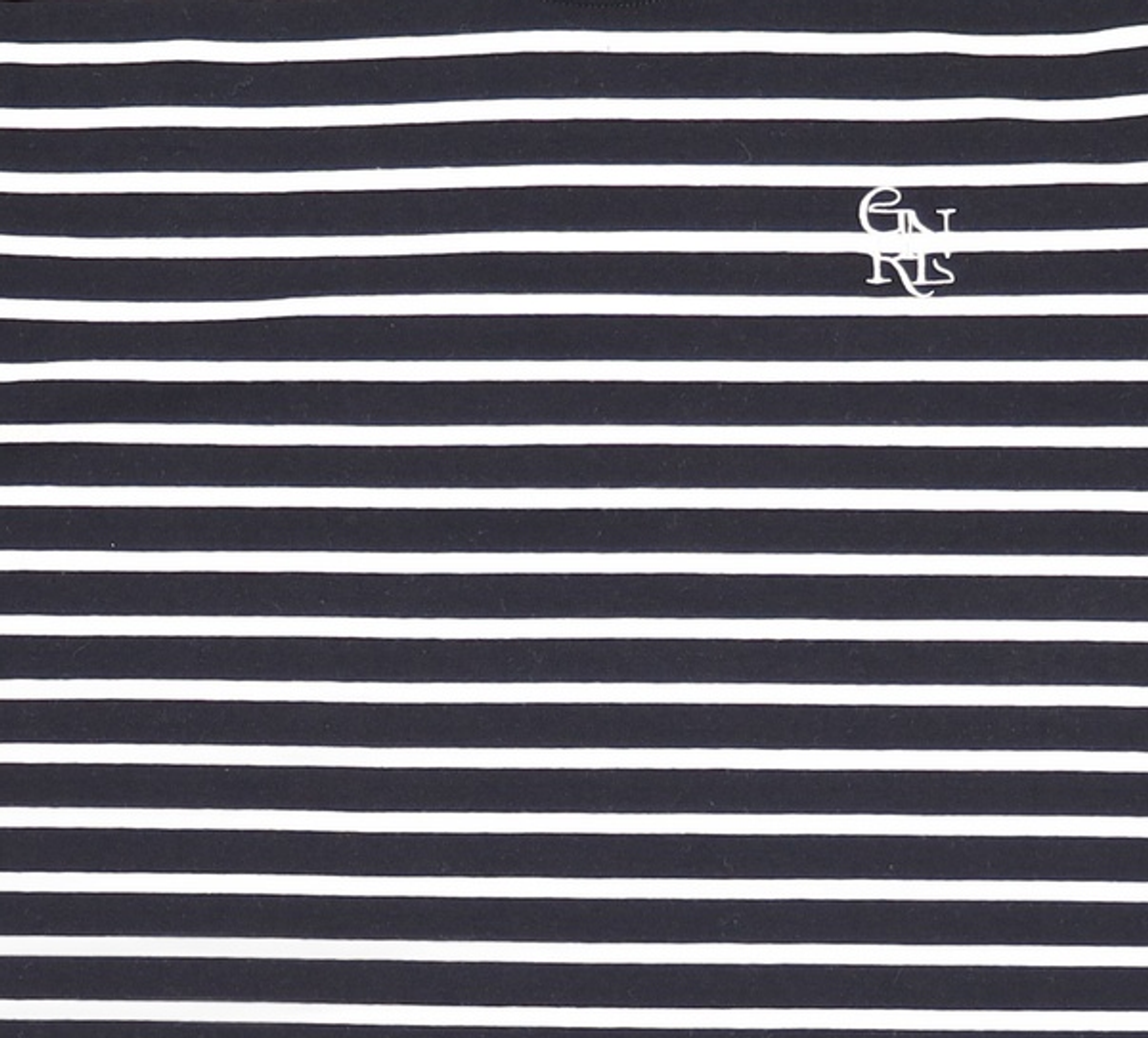 제너럴 아이디어(GENERAL IDEA) GNRL 스트라이프 반팔 티셔츠 [BLACK] / WBD2L01536 M