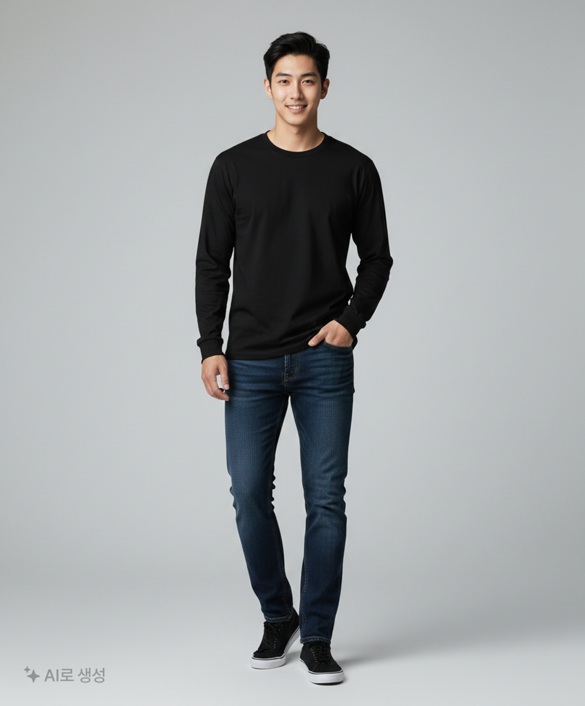 아메리칸 어패럴(AMERICAN APPAREL) 긴소매 티셔츠 XL