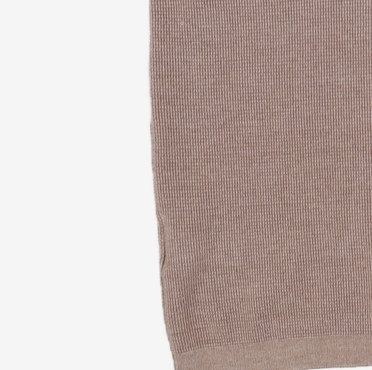 가먼트레이블(GARMENT LABLE) Shory Sleeve Waffle Knit - Brown M
