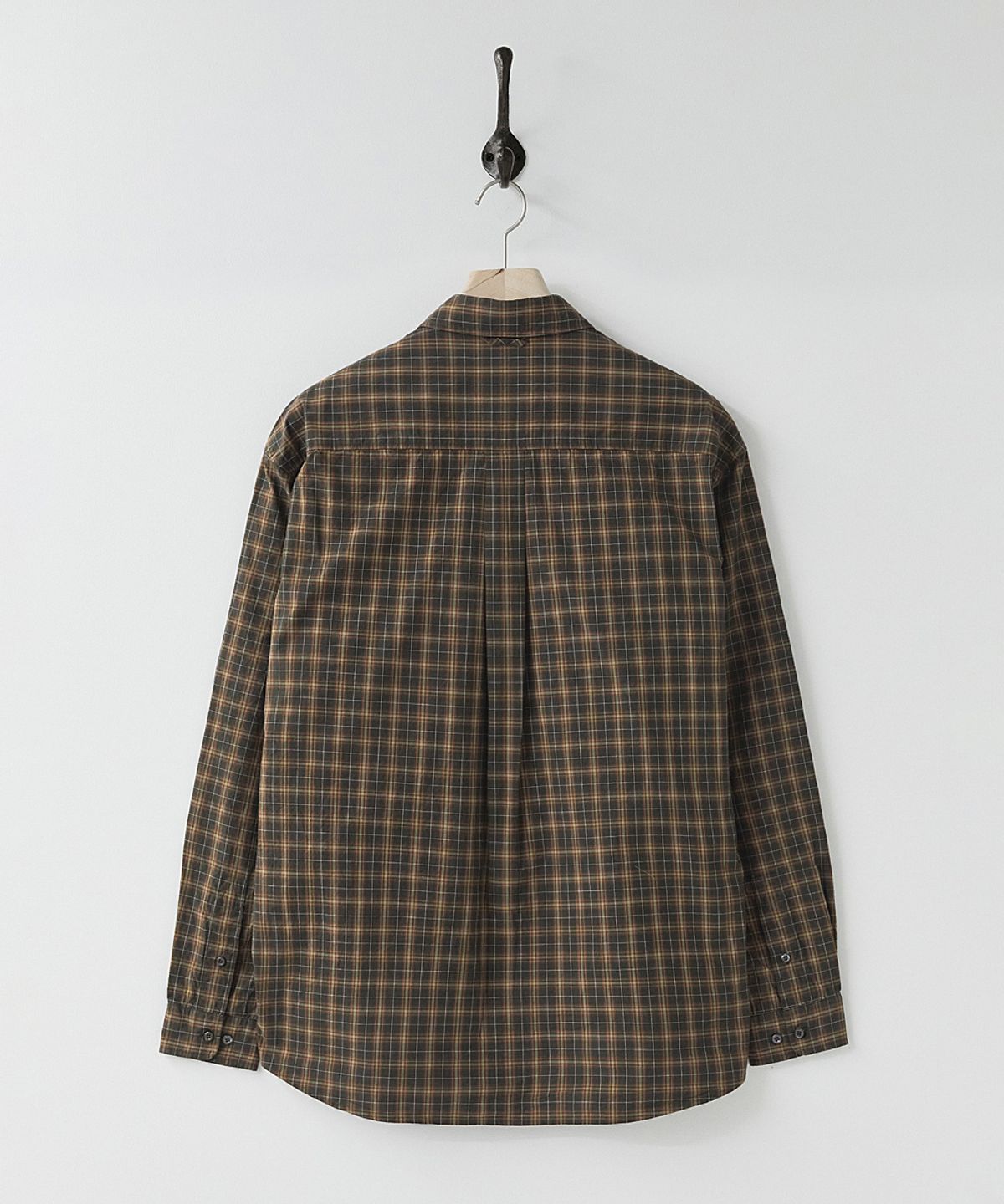 러프사이드(ROUGHSIDE) Primary Shirt Brown Plaid
