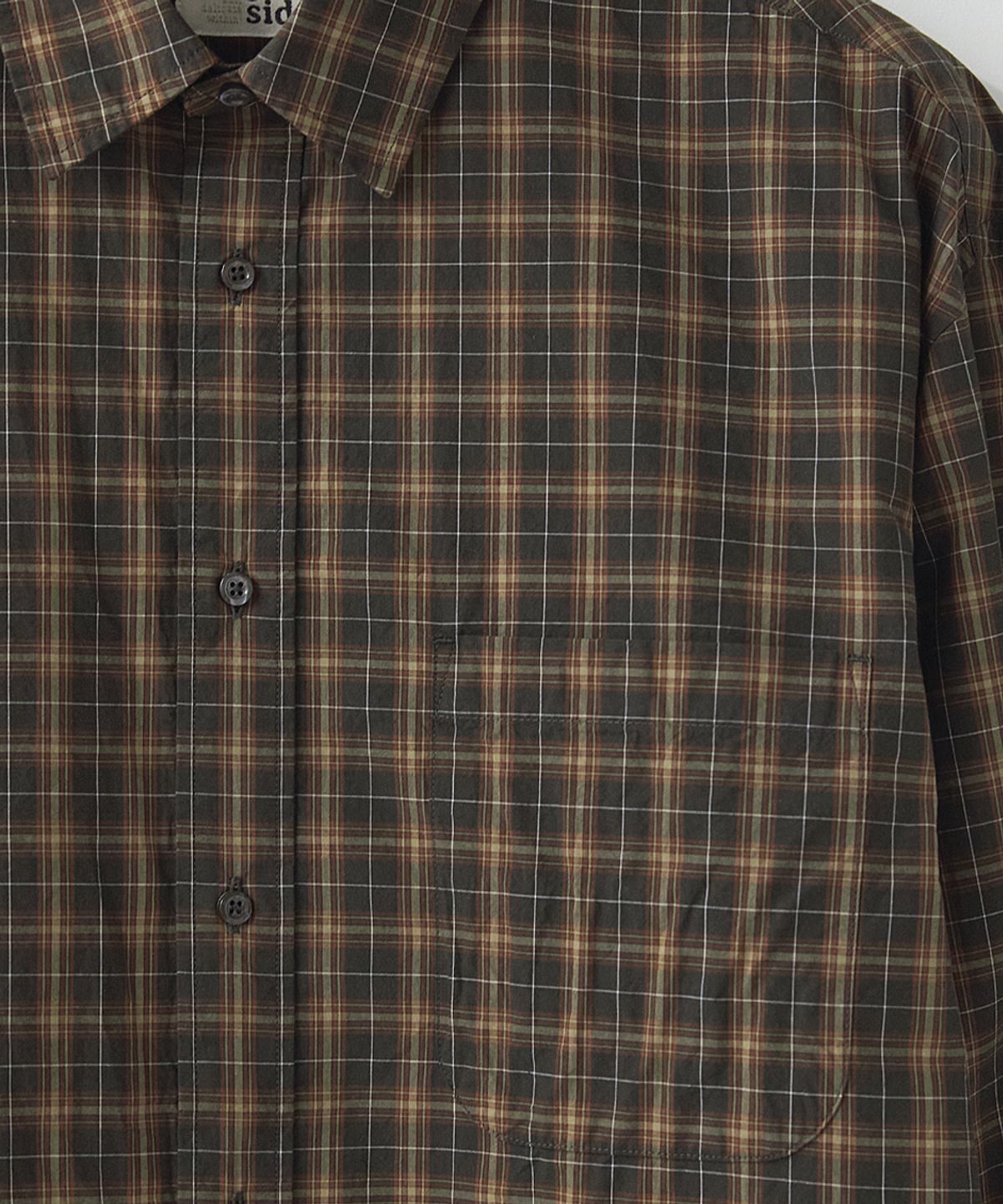 러프사이드(ROUGHSIDE) Primary Shirt Brown Plaid