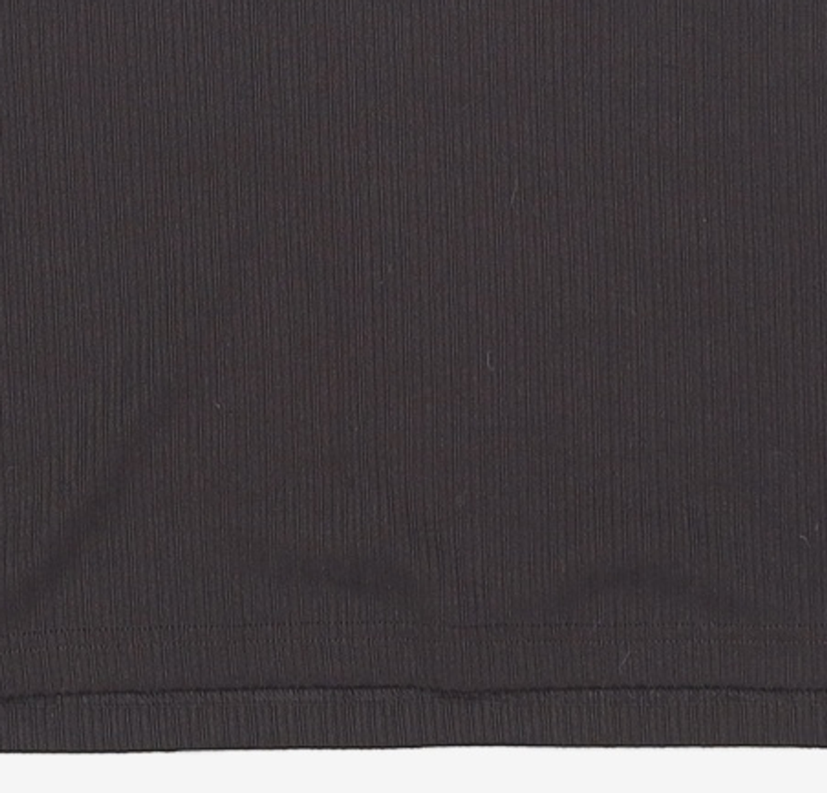 노이어(NOIRER) 리브드 헨리넥 하프 티셔츠 (블랙) 2XL