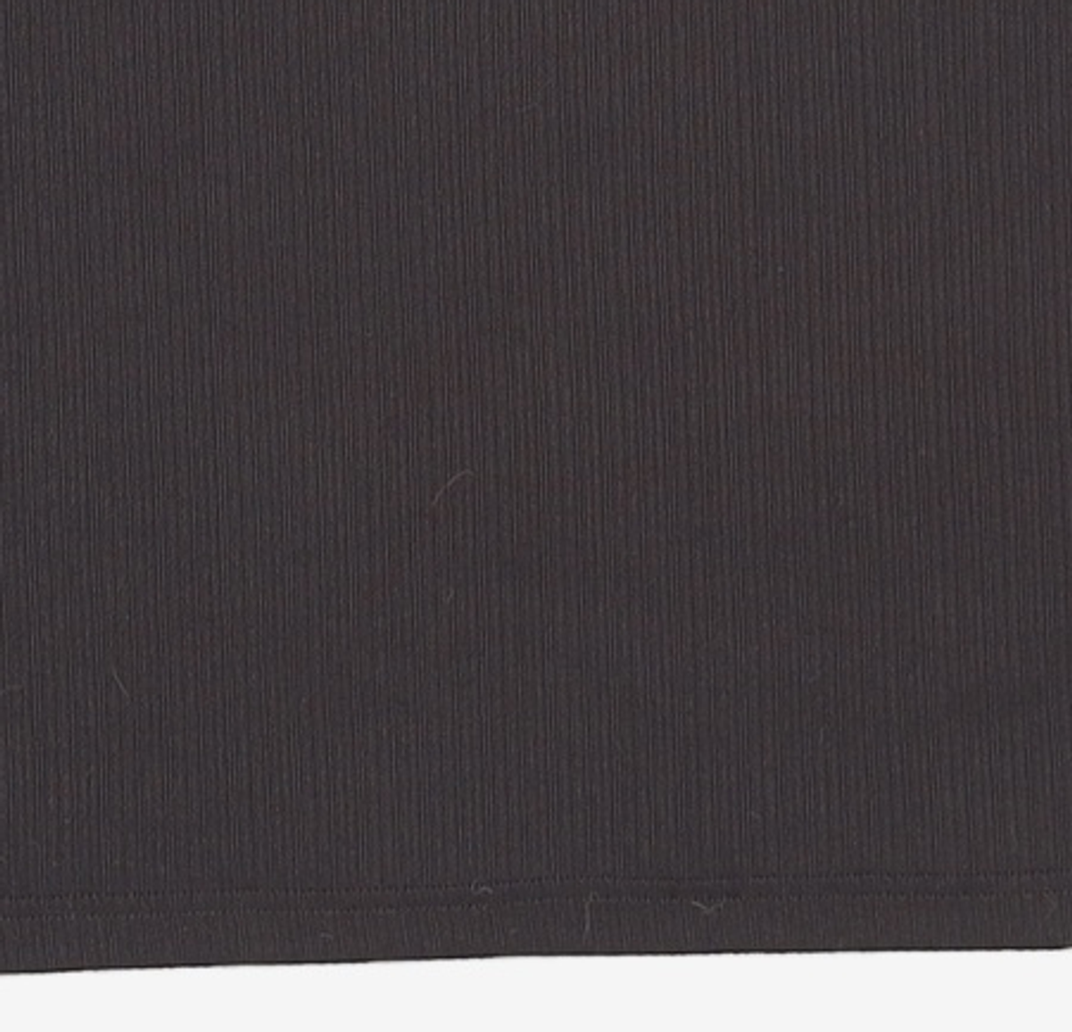노이어(NOIRER) 리브드 헨리넥 하프 티셔츠 (블랙) 2XL