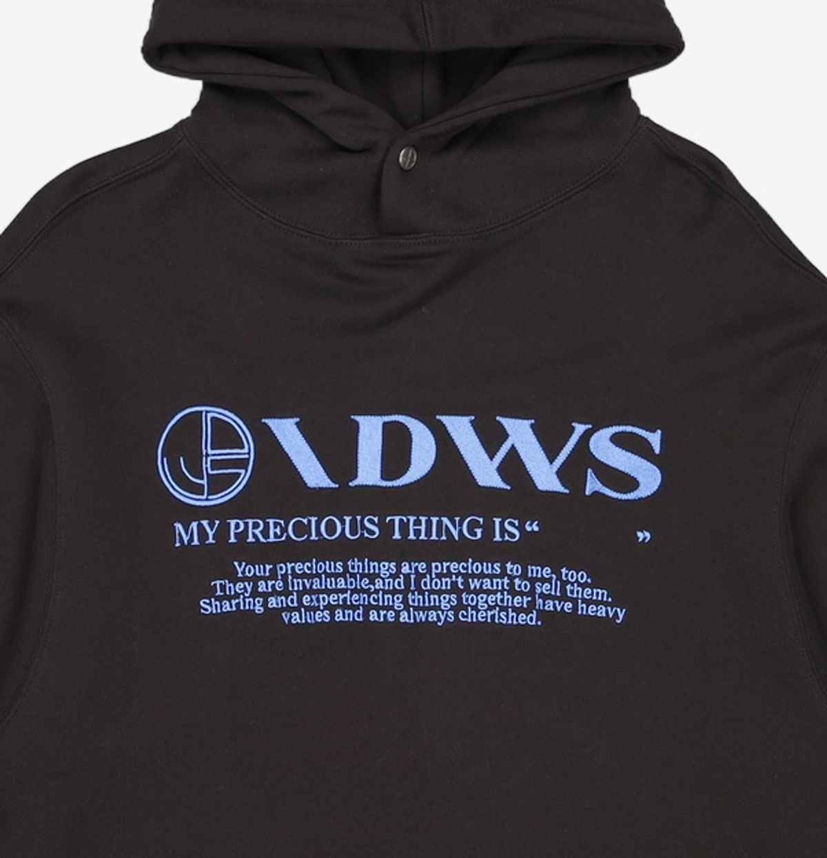 아이돈워너셀(IDWS) Logo Embroidered Hoodie Black 2