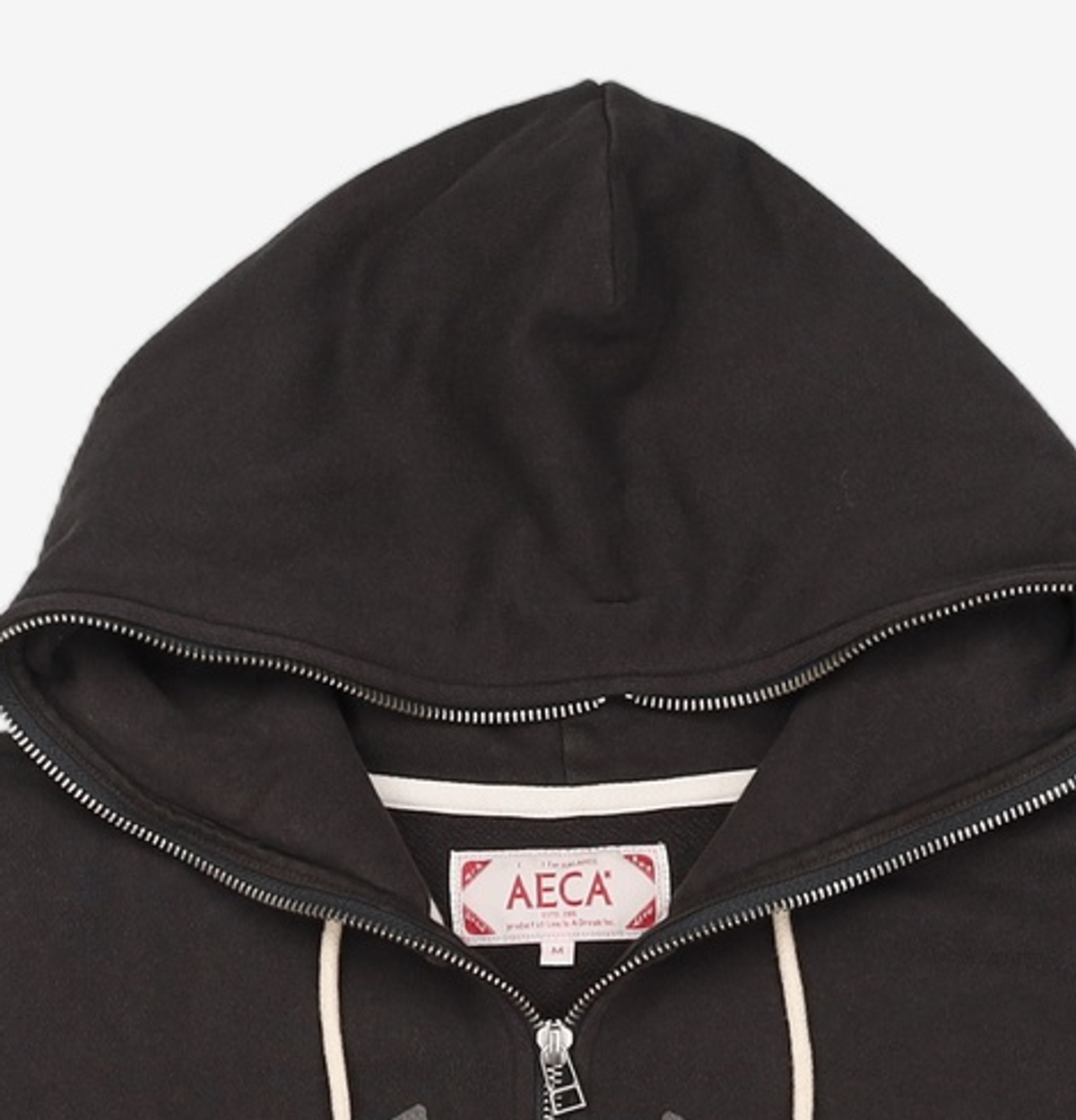 에이카화이트(AECA) RE-GACY ZIP UP HOODIE-CHARCOAL M
