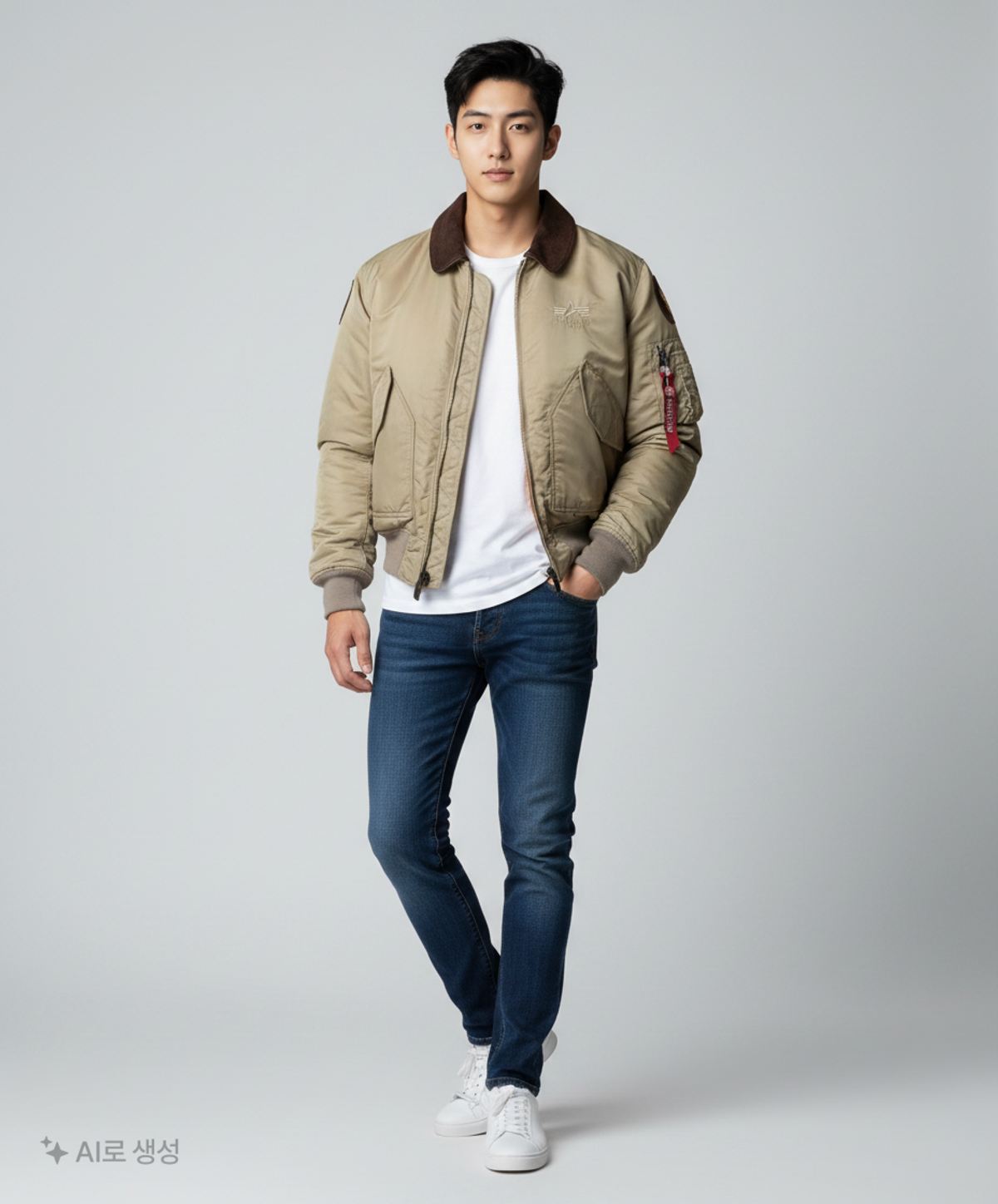 알파 인더스트리(ALPHA INDUSTRIES) 항공 점퍼/블루종/MA-1 L