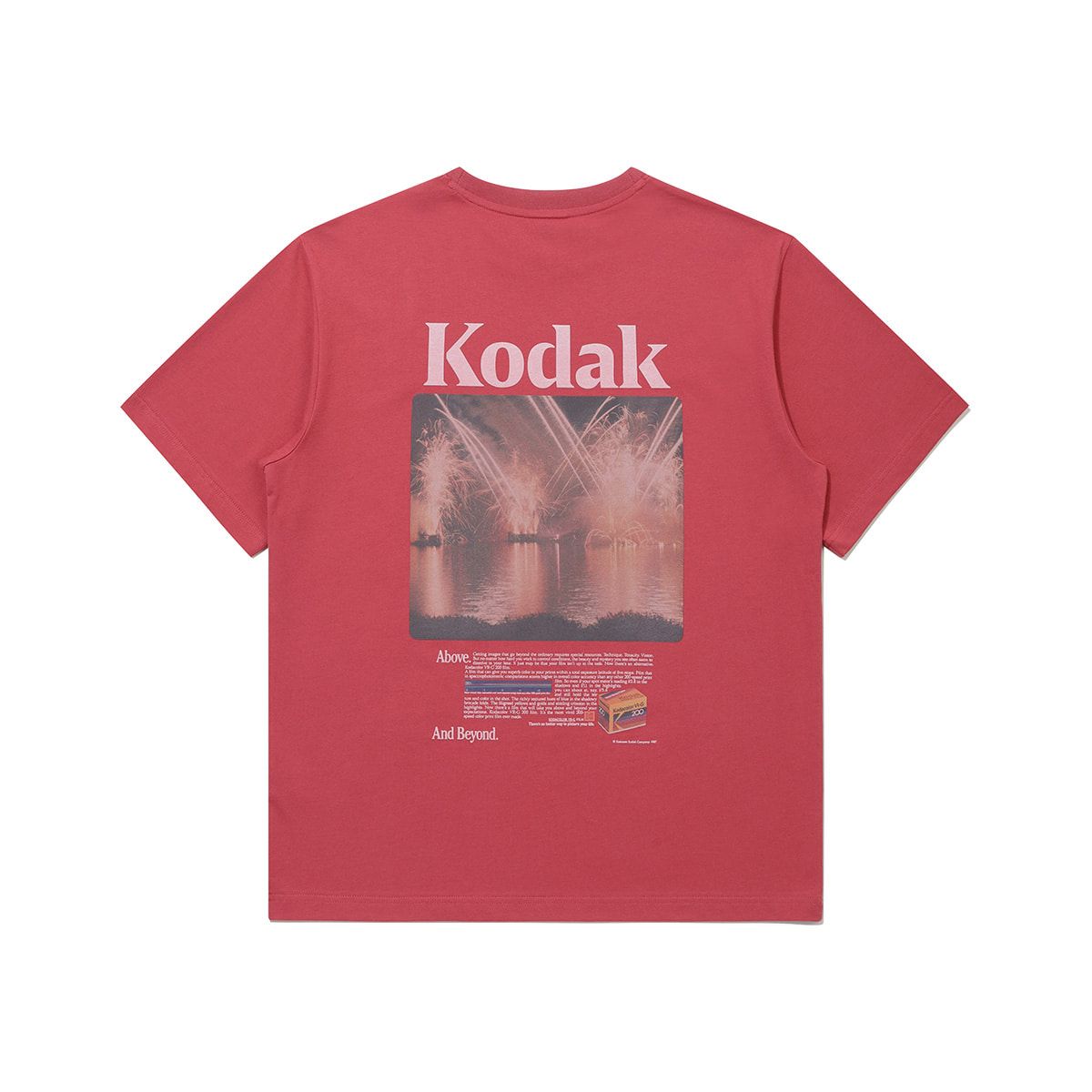 코닥(KODAK) 씨너리 반팔 티셔츠 RED