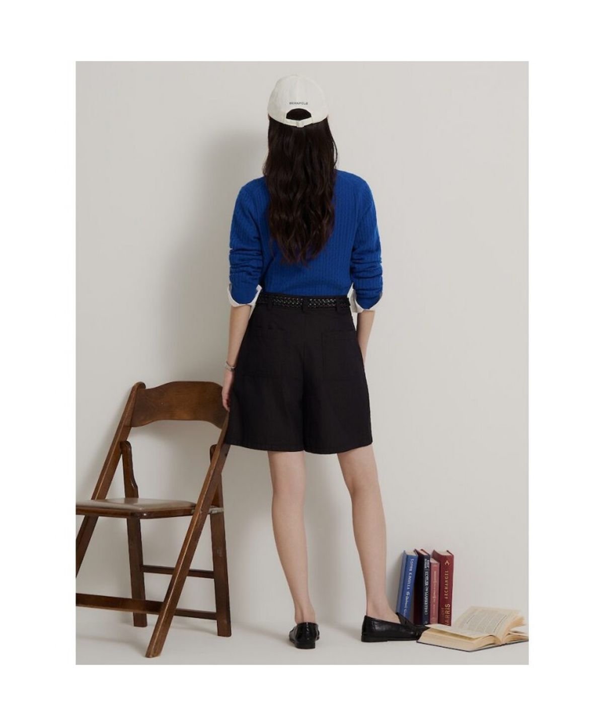 빈폴 레이디스(BEANPOLE LADIES) [Essential] 울 슬림케이블 카디건  블루 (BF685AE06P)