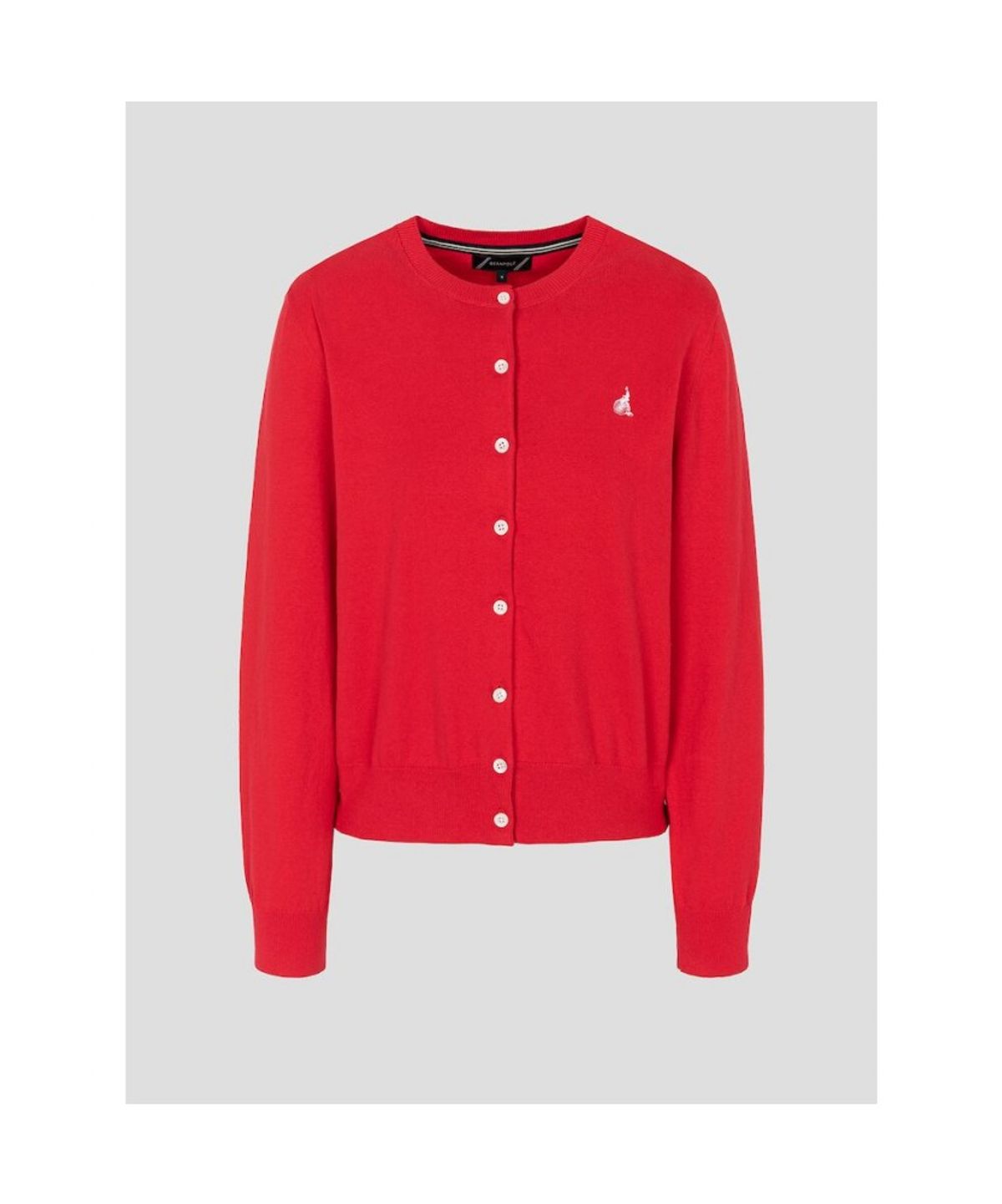 빈폴 레이디스(BEANPOLE LADIES) [Essential] 라운드넥 카디건  레드 (BF685AE906)