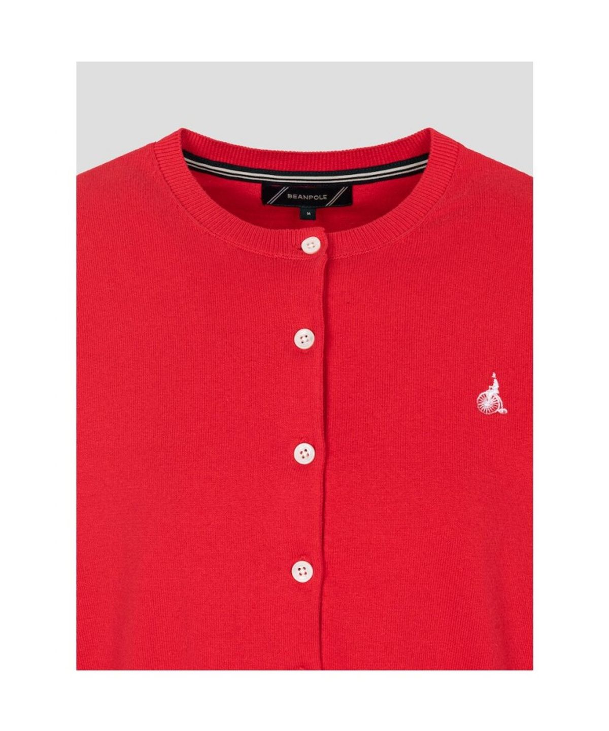 빈폴 레이디스(BEANPOLE LADIES) [Essential] 라운드넥 카디건  레드 (BF685AE906)