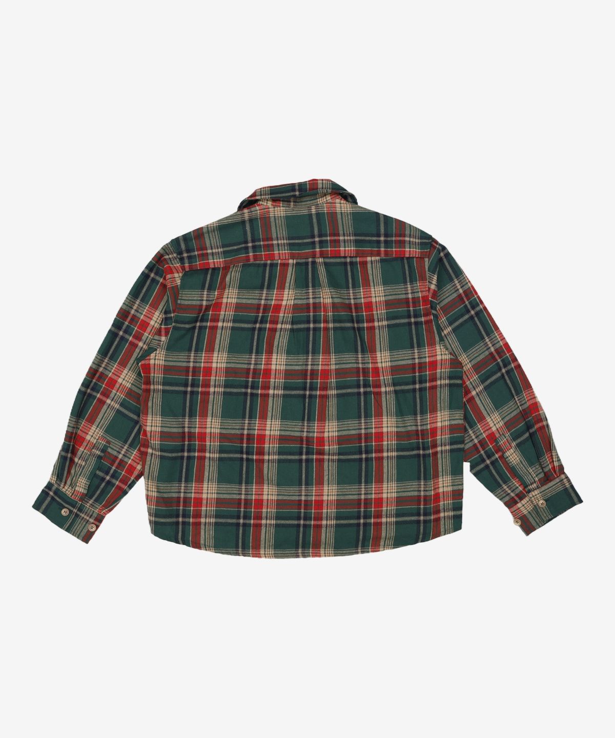 메인부스(MAINBOOTH) [X-mas] Check Pajama Shirts(GREEN) M