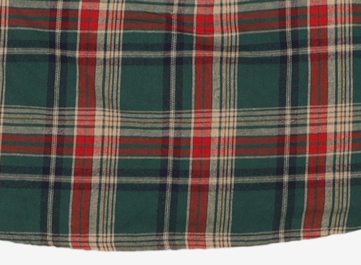 메인부스(MAINBOOTH) [X-mas] Check Pajama Shirts(GREEN) M