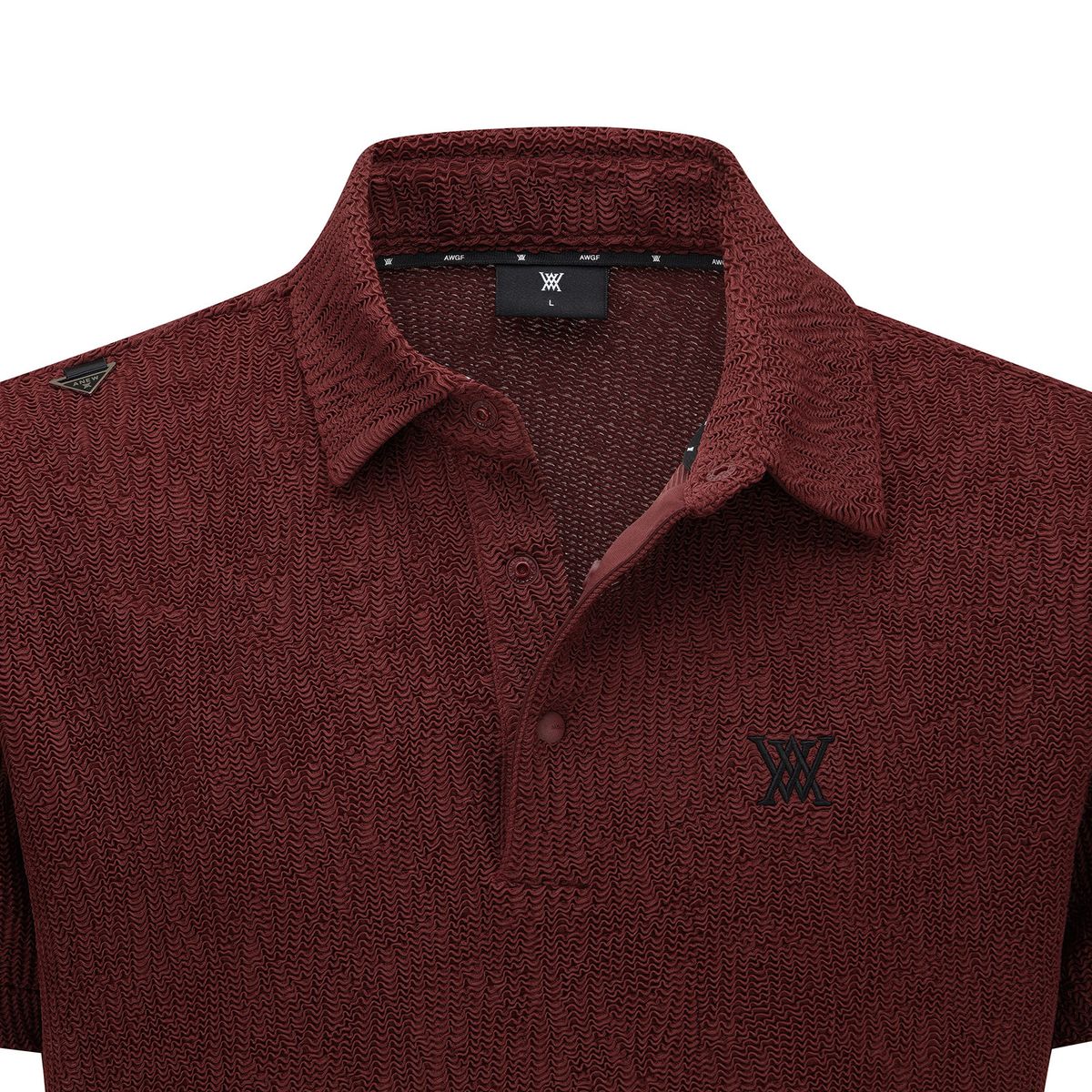 어뉴골프(ANEW GOLF) MEN WAVE TEXTURED TRANSITION SHORT SLEEVE T-SHIRTS_BU