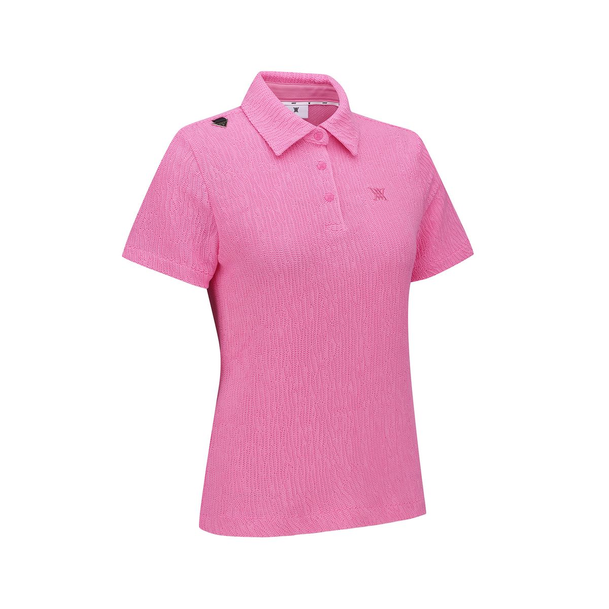 어뉴골프(ANEW GOLF) WOMEN WAVE TEXTURED TRANSITION SHORT SLEEVE T-SHIRTS_PI
