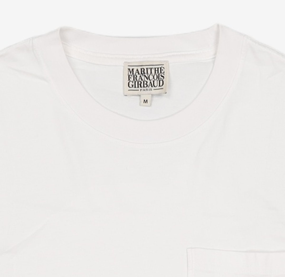 마리떼 프랑소와 저버(MARITHÉ + FRANҪOIS GIRBAUD) POCKET LOGO TEE white M