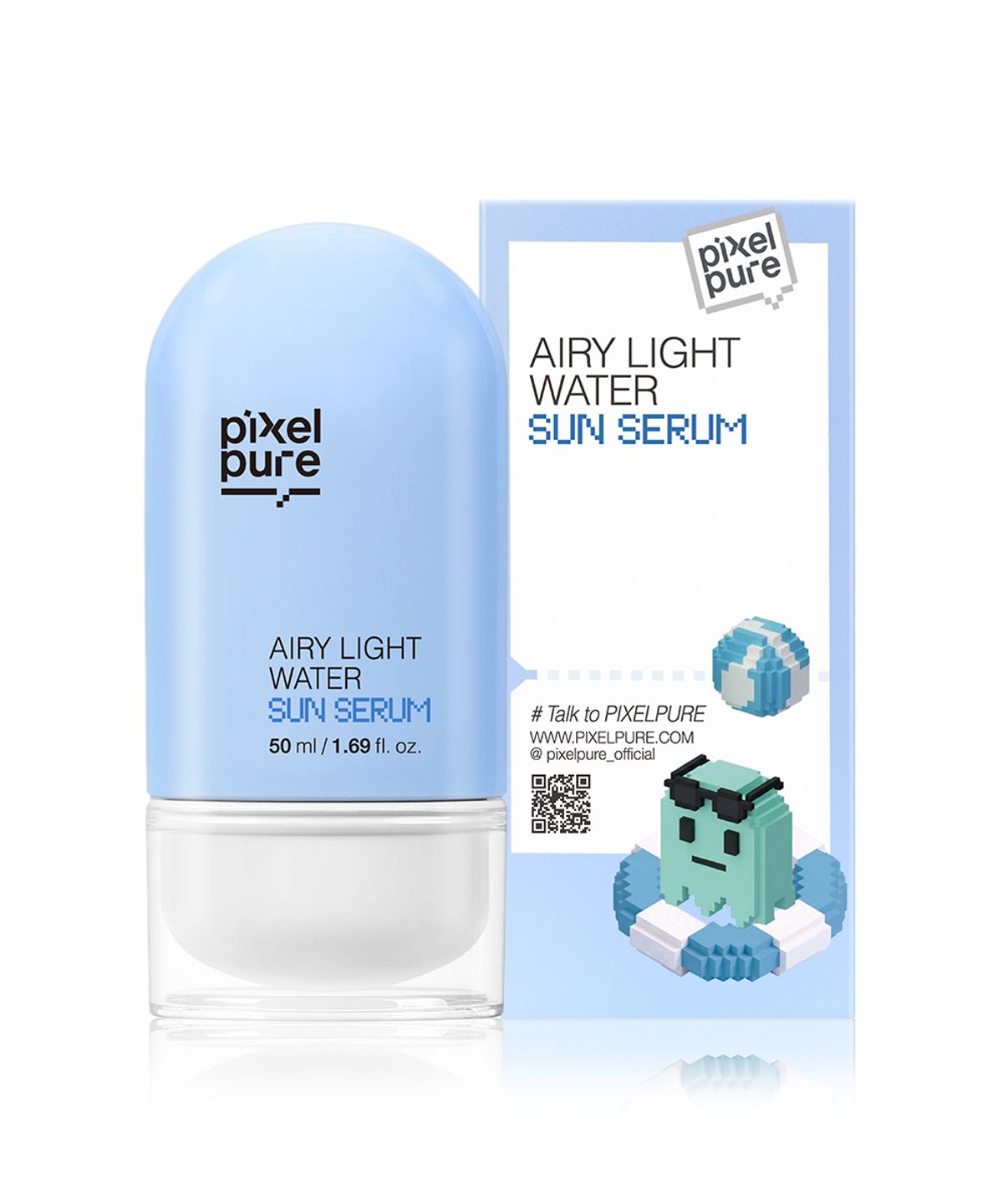 픽셀퓨어(PIXELPURE) 에어리 라이트 워터 선세럼 50ml