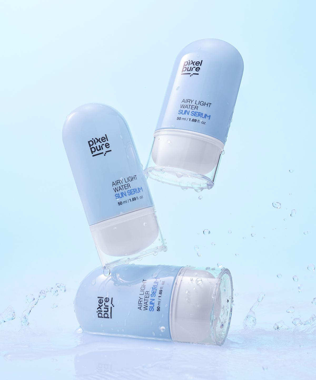 픽셀퓨어(PIXELPURE) 에어리 라이트 워터 선세럼 50ml