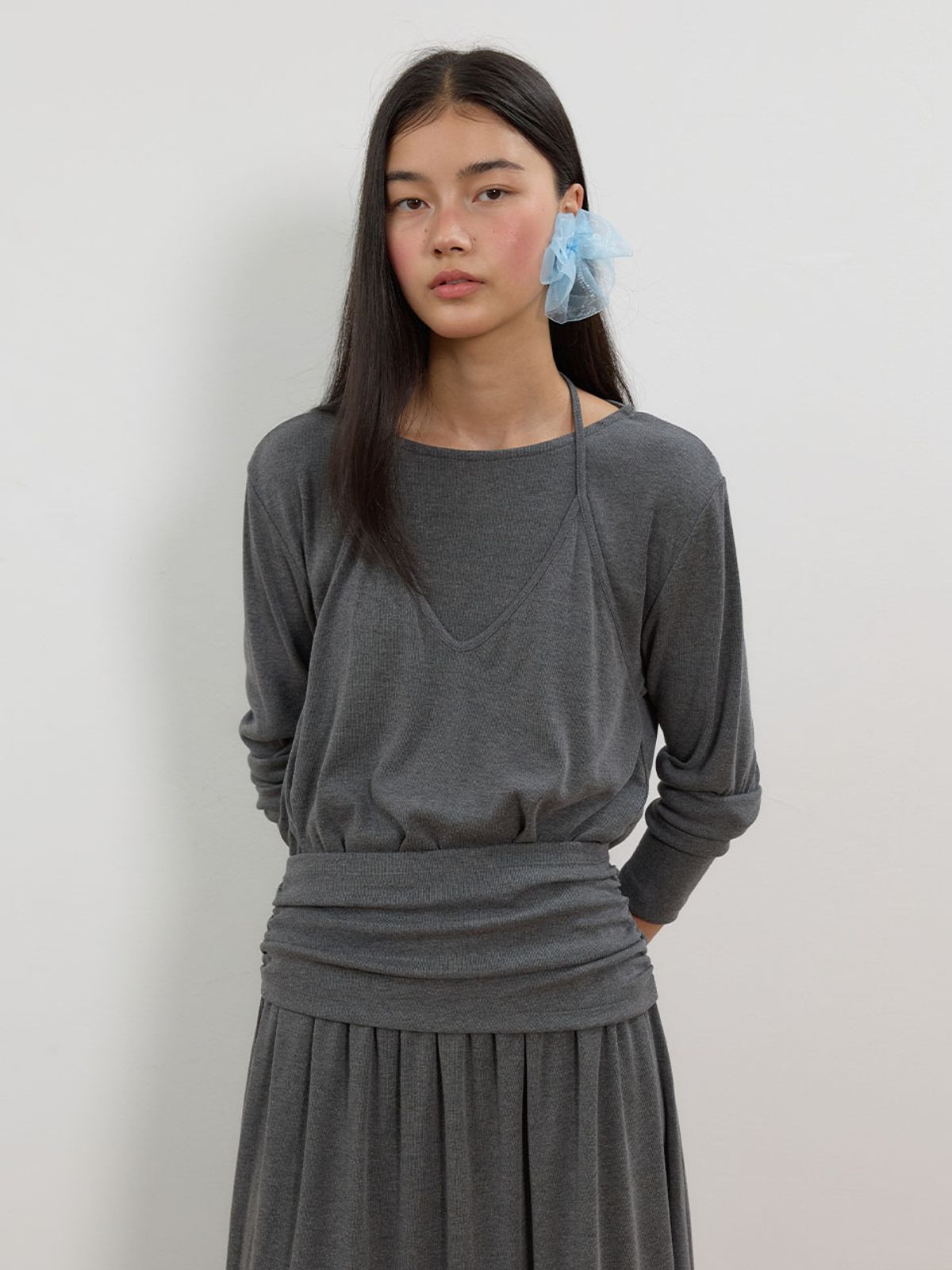 뮈뮈에르(MUEMUER) Halter Neck Long Dress MU2678OP801M