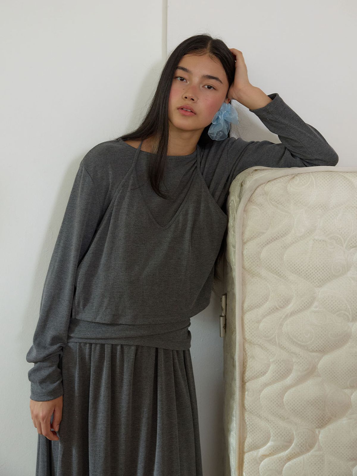 뮈뮈에르(MUEMUER) Halter Neck Long Dress MU2678OP801M