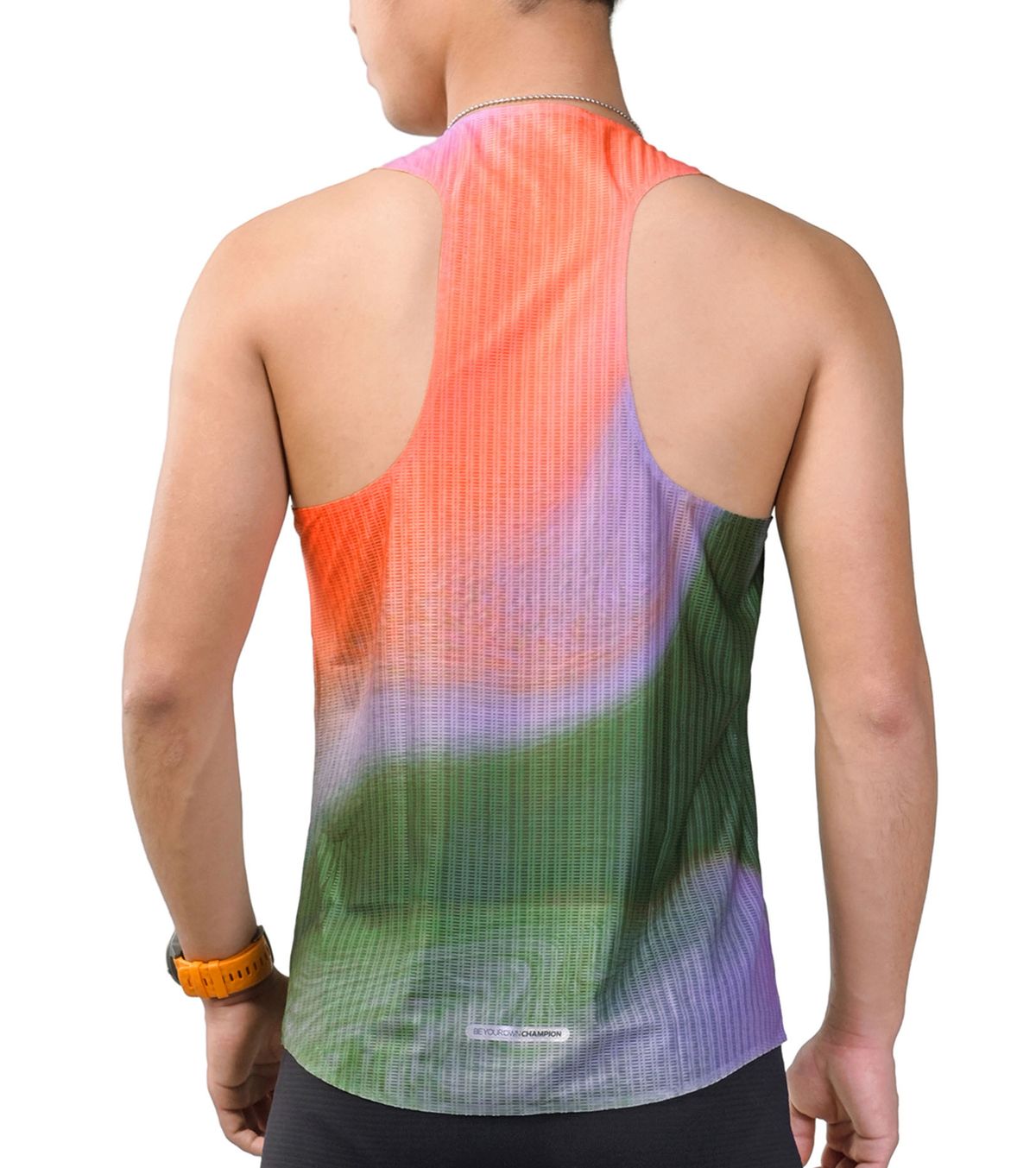 오니지(AONIJIE) 러닝 싱글렛 MT64 (Orange Green)