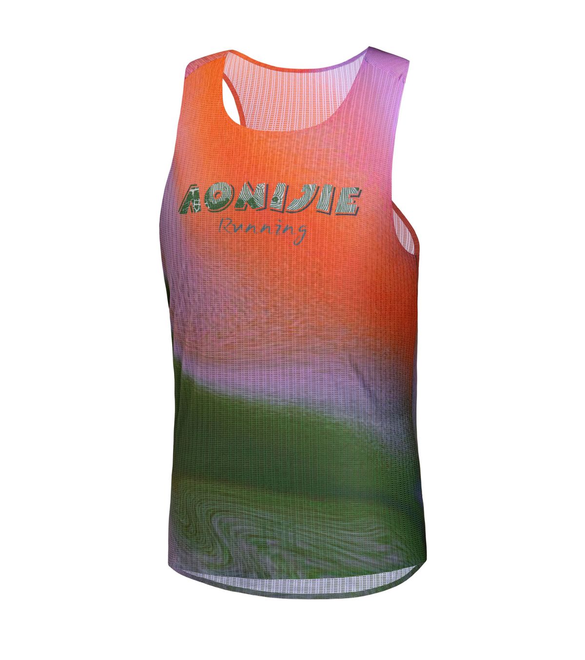 오니지(AONIJIE) 러닝 싱글렛 MT64 (Orange Green)