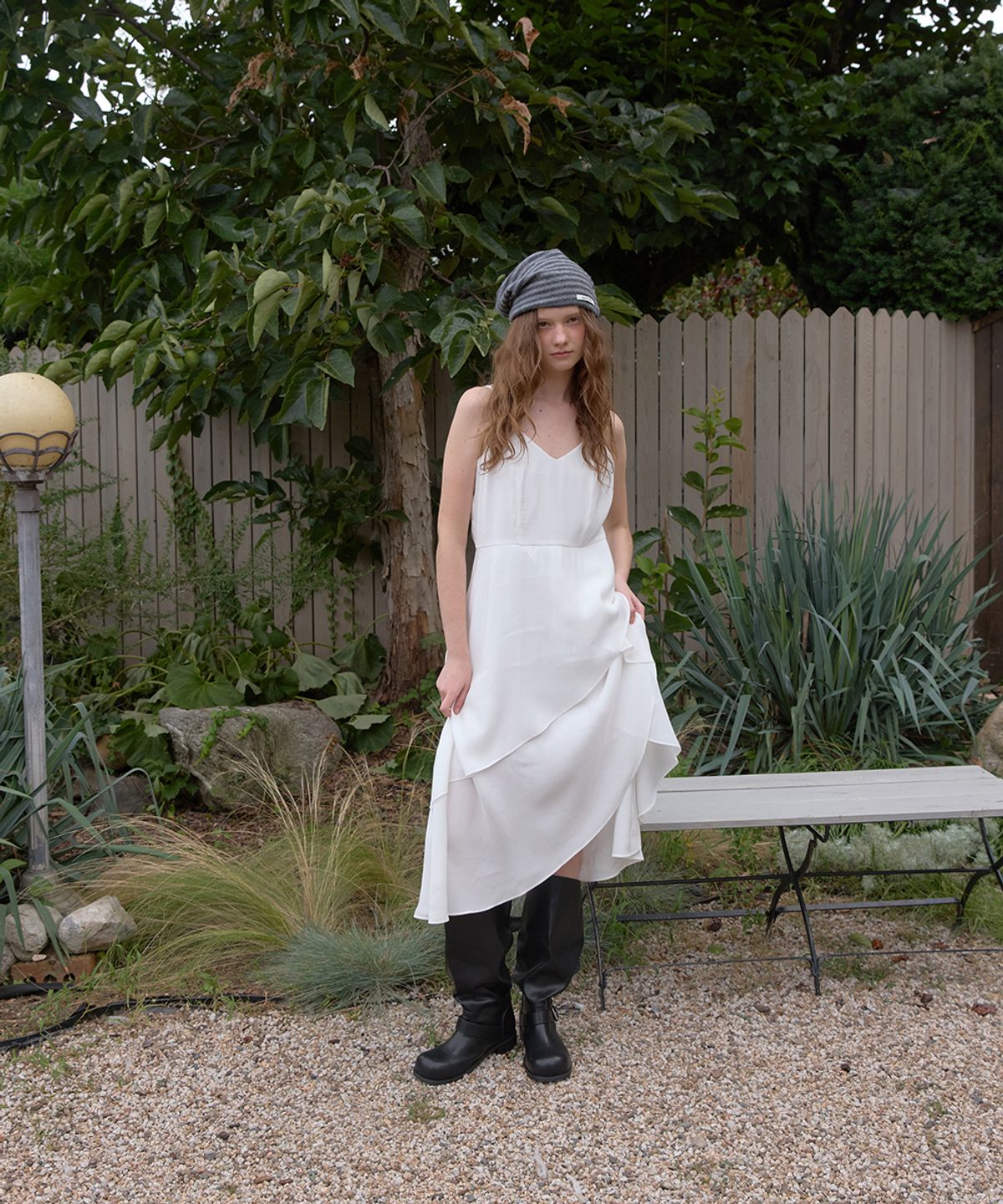어패럴아카이브(APPAREL ARCHIVE) Tua layered long dress - Ivory
