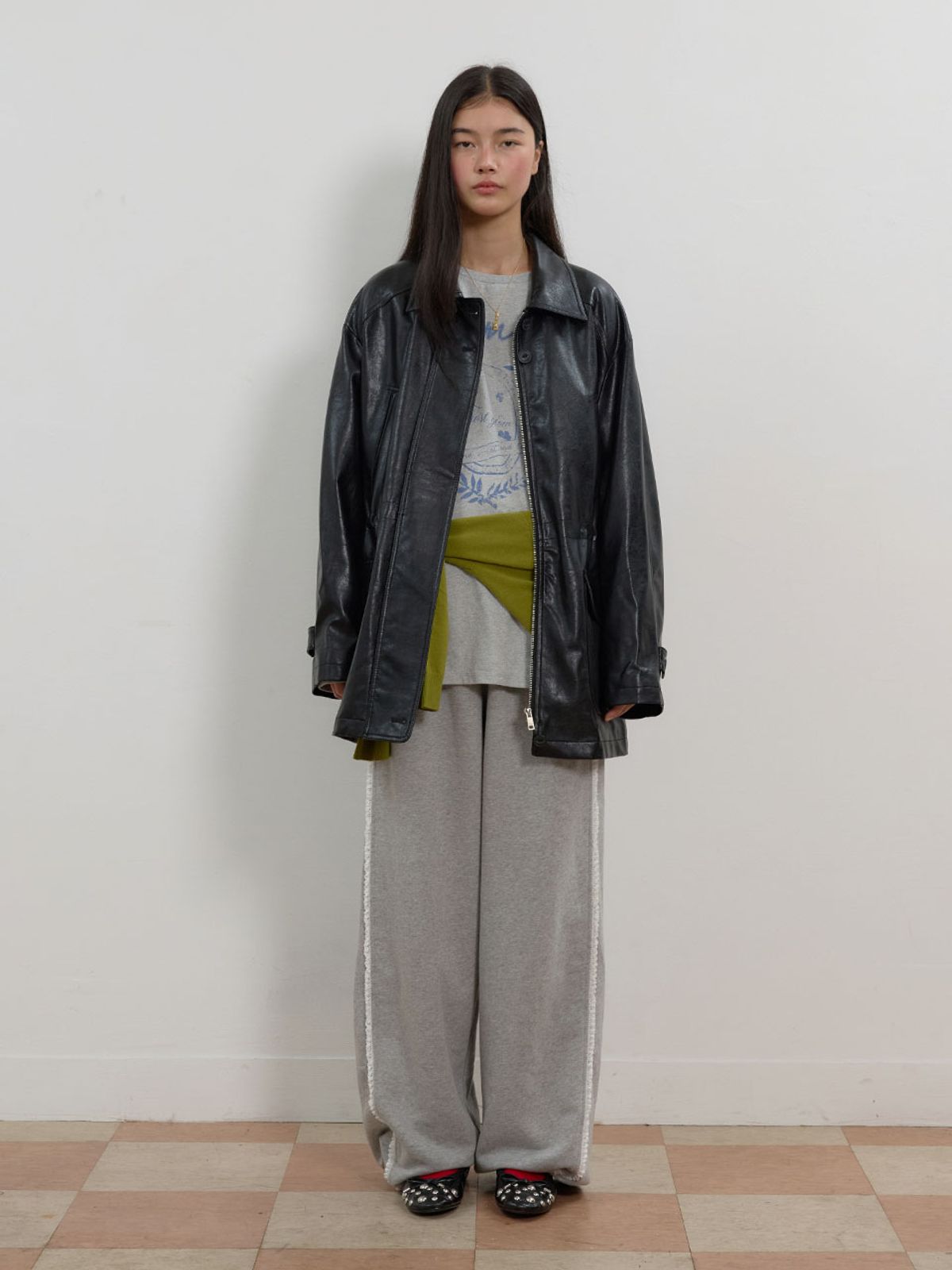 뮈뮈에르(MUEMUER) Lace Trimming Pants MU2678PT801M