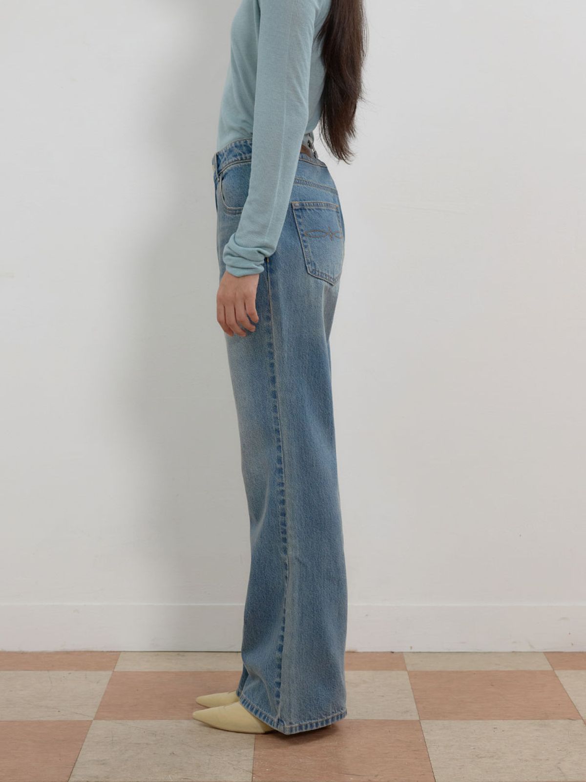 뮈뮈에르(MUEMUER) Westo Bootscut Denim Pants MU2678DN801M