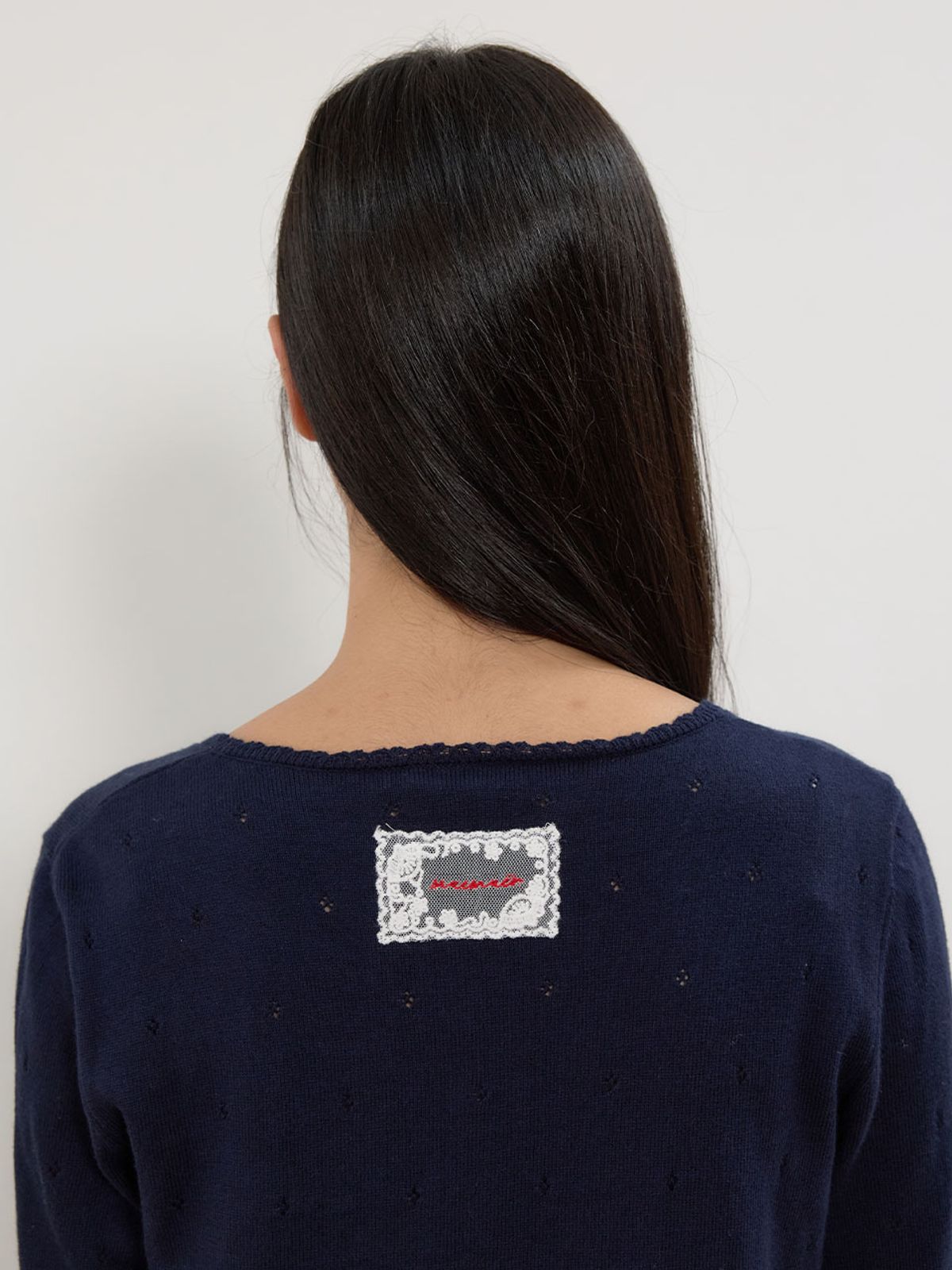 뮈뮈에르(MUEMUER) Pointelle Knit Cardigan MU2678CD803M